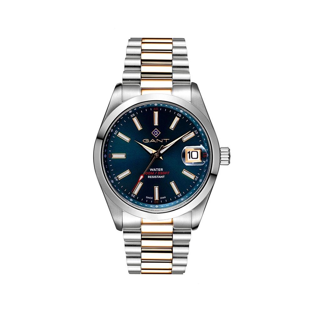 Gant Men's Eastham Blue-Metal Bcg Watch Stainless Steel Watch - Silver/Gold