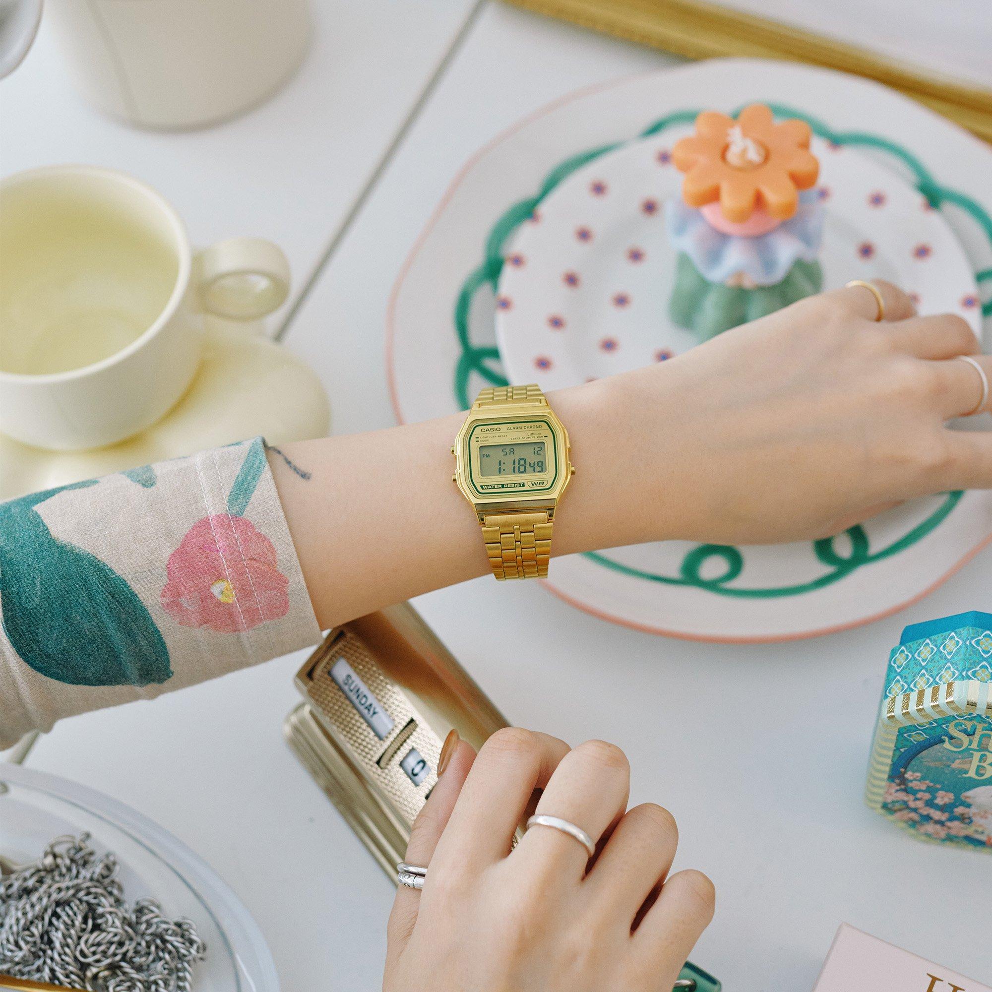 Gold - Casio - Unisex Adults Digital Watches - 7