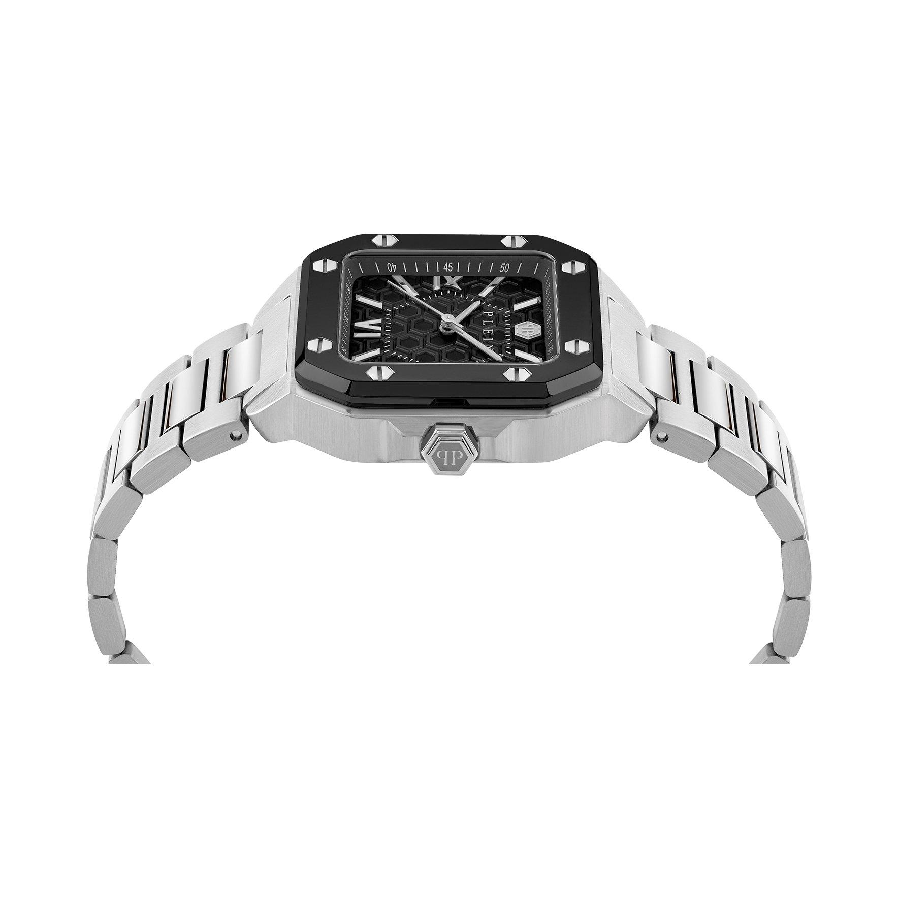 Black/Two Tone - Philipp Plein - Men's Rock Couture Analogue Quartz Watch - 3