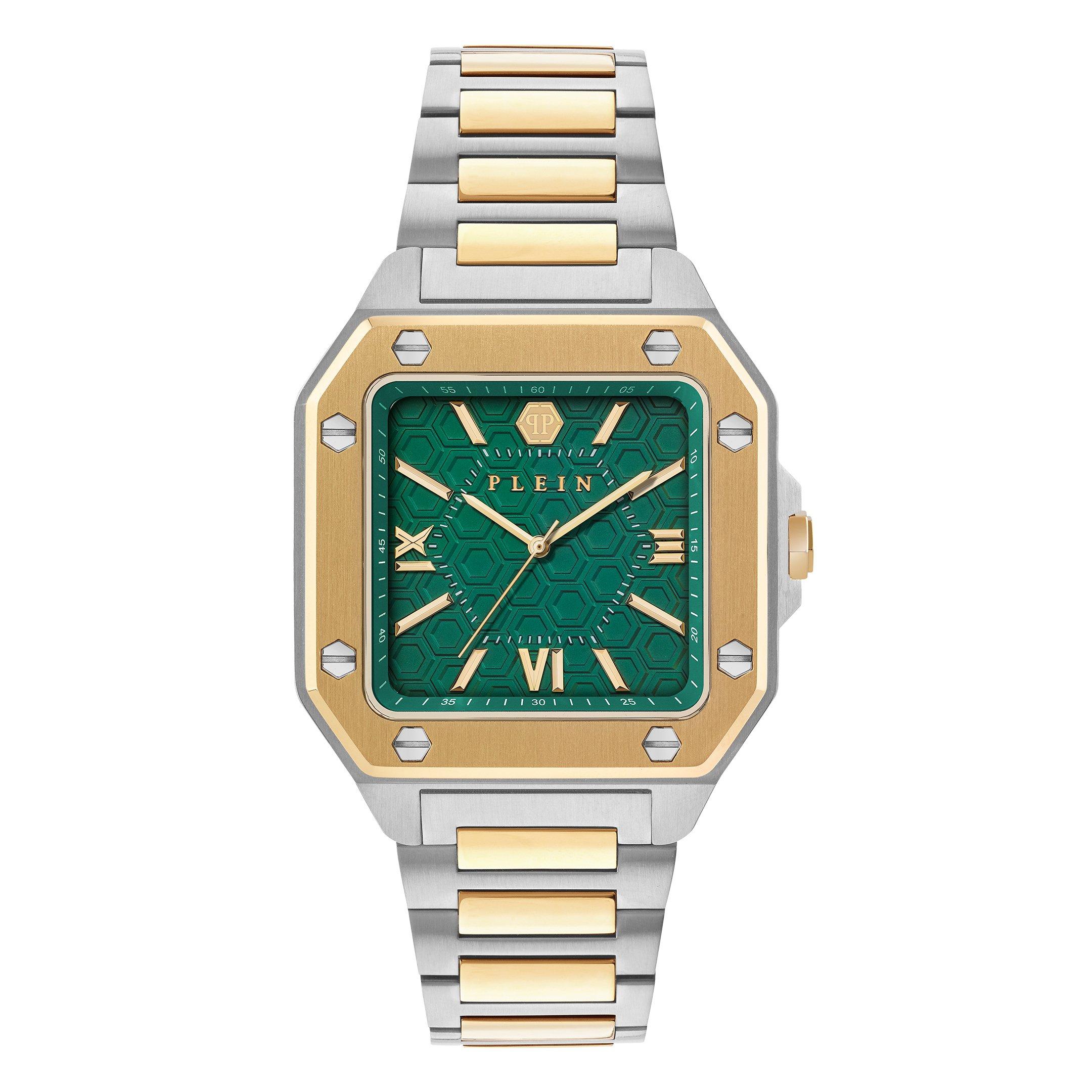 Philipp Plein Men's Rock Couture Analogue Quartz Watch - Green/Two Tone - 42mm