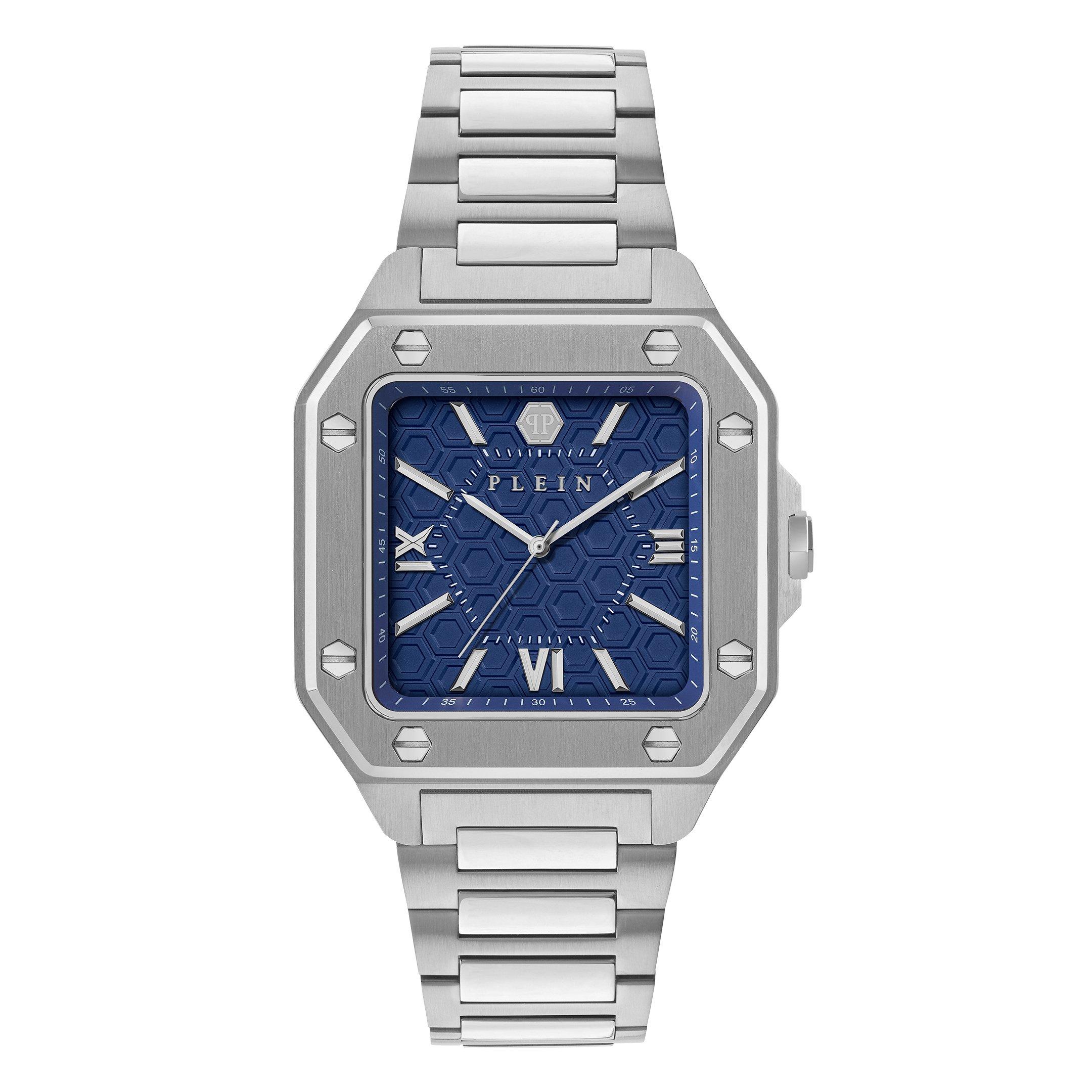Blue/Silver - Philipp Plein - Men's Rock Couture Analogue Quartz Watch - 1