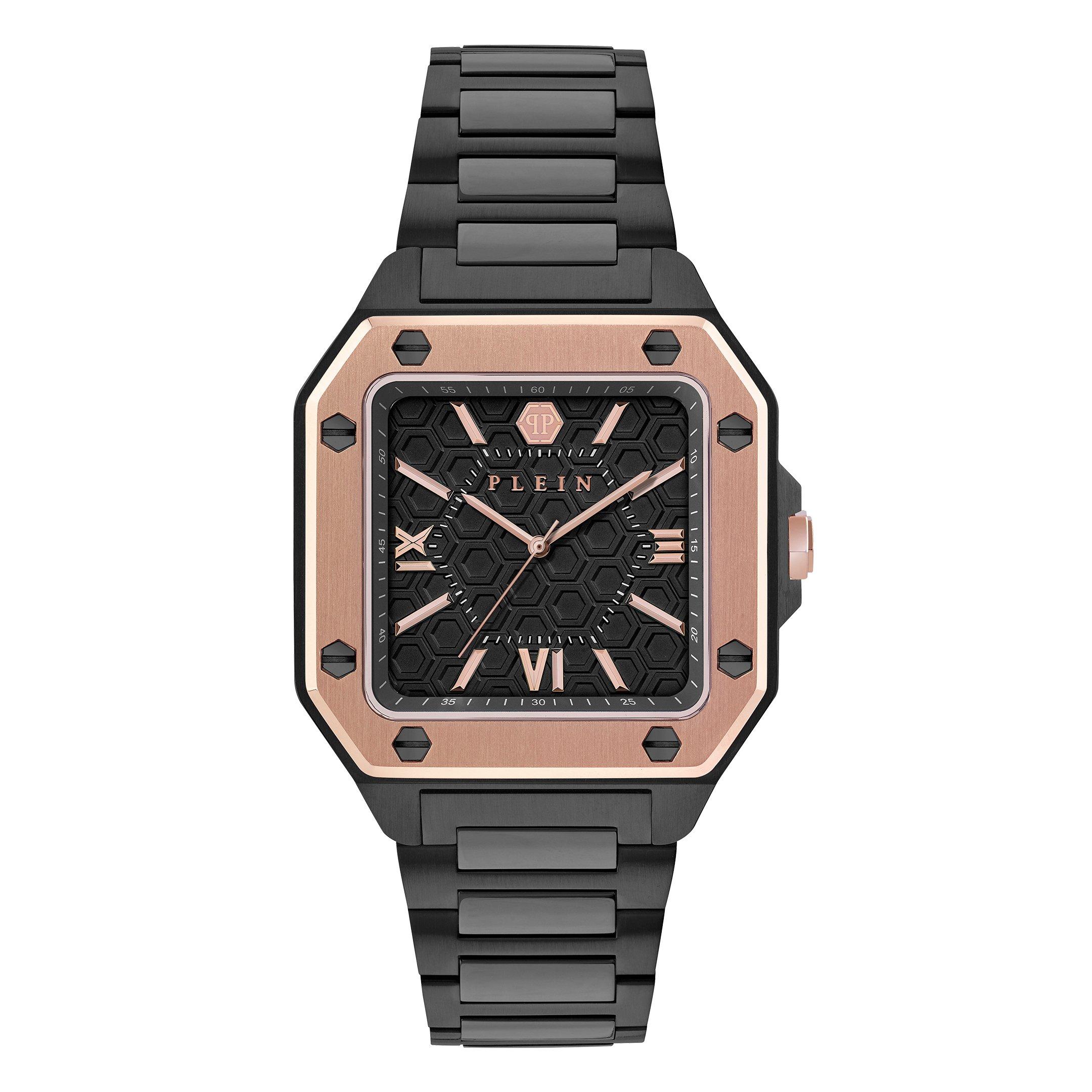 Philipp Plein Men's Rock Couture Analogue Quartz Watch - Black/Two Tone - 42mm