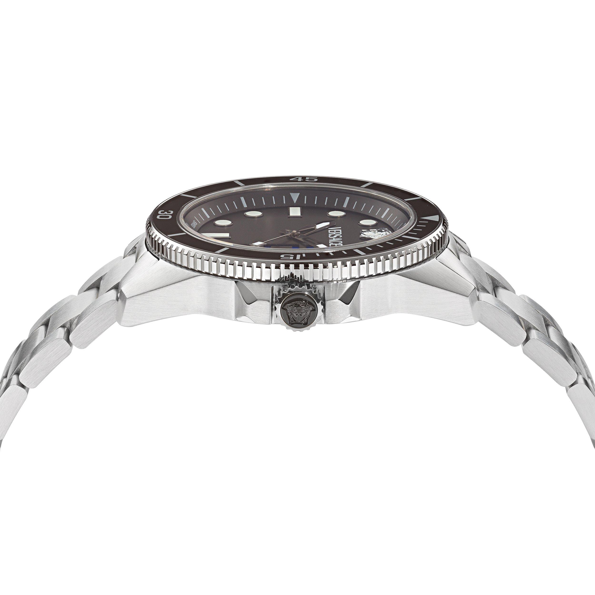 Black/Steel - Versace - Greca Force Watch - 2