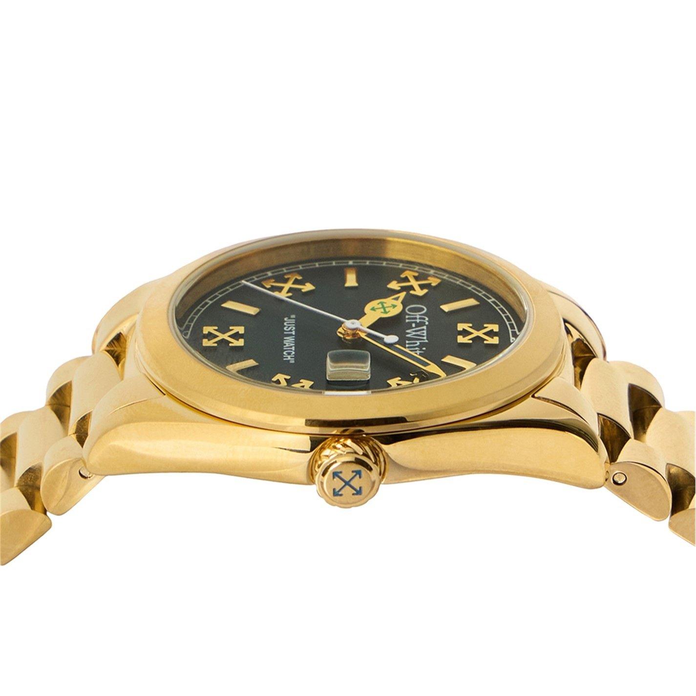 Green/Gold - Off White - Crossing Analogue Quartz Watch - 3
