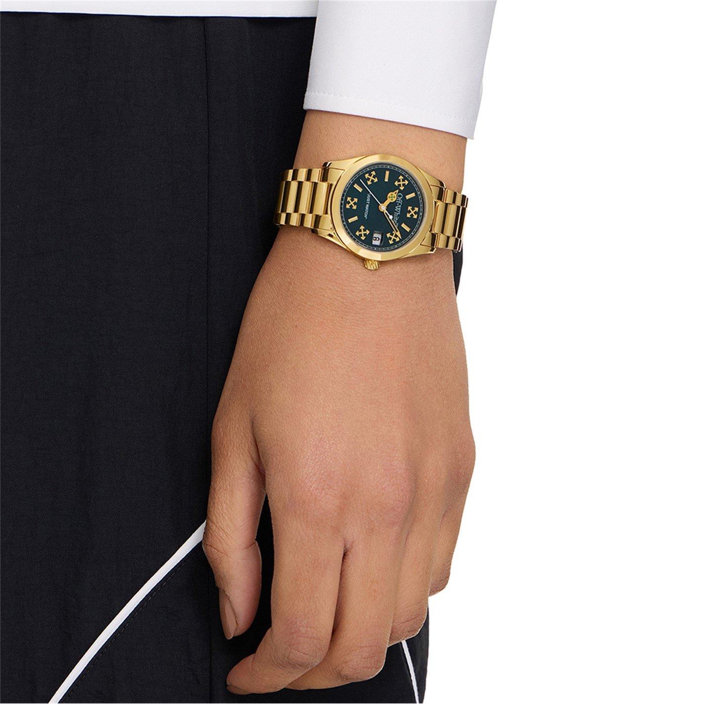 Green/Gold - Off White - Crossing Analogue Quartz Watch - 5