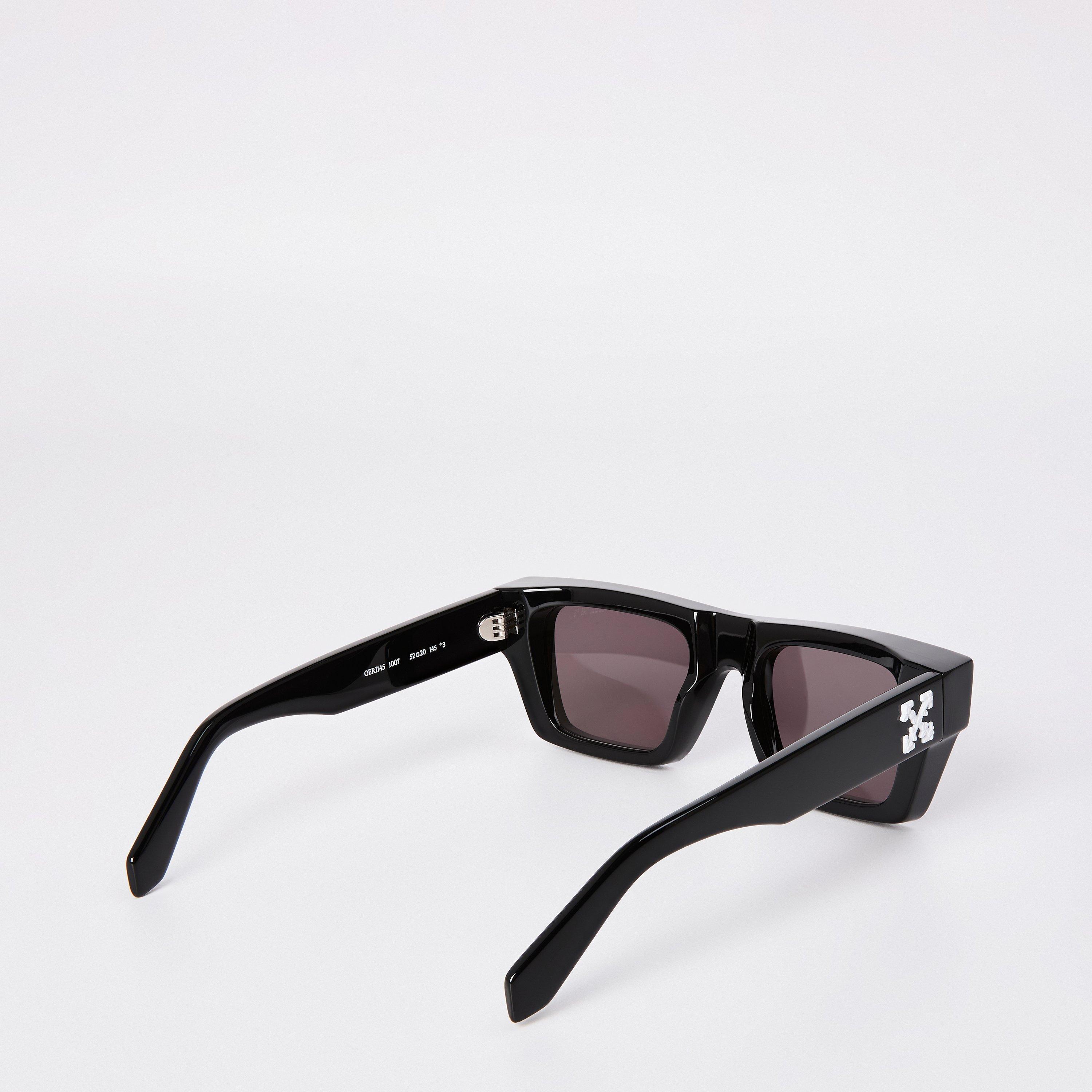 Black/Grey - Off White - Unisex  Oregon 53 Square Sunglasses - 2