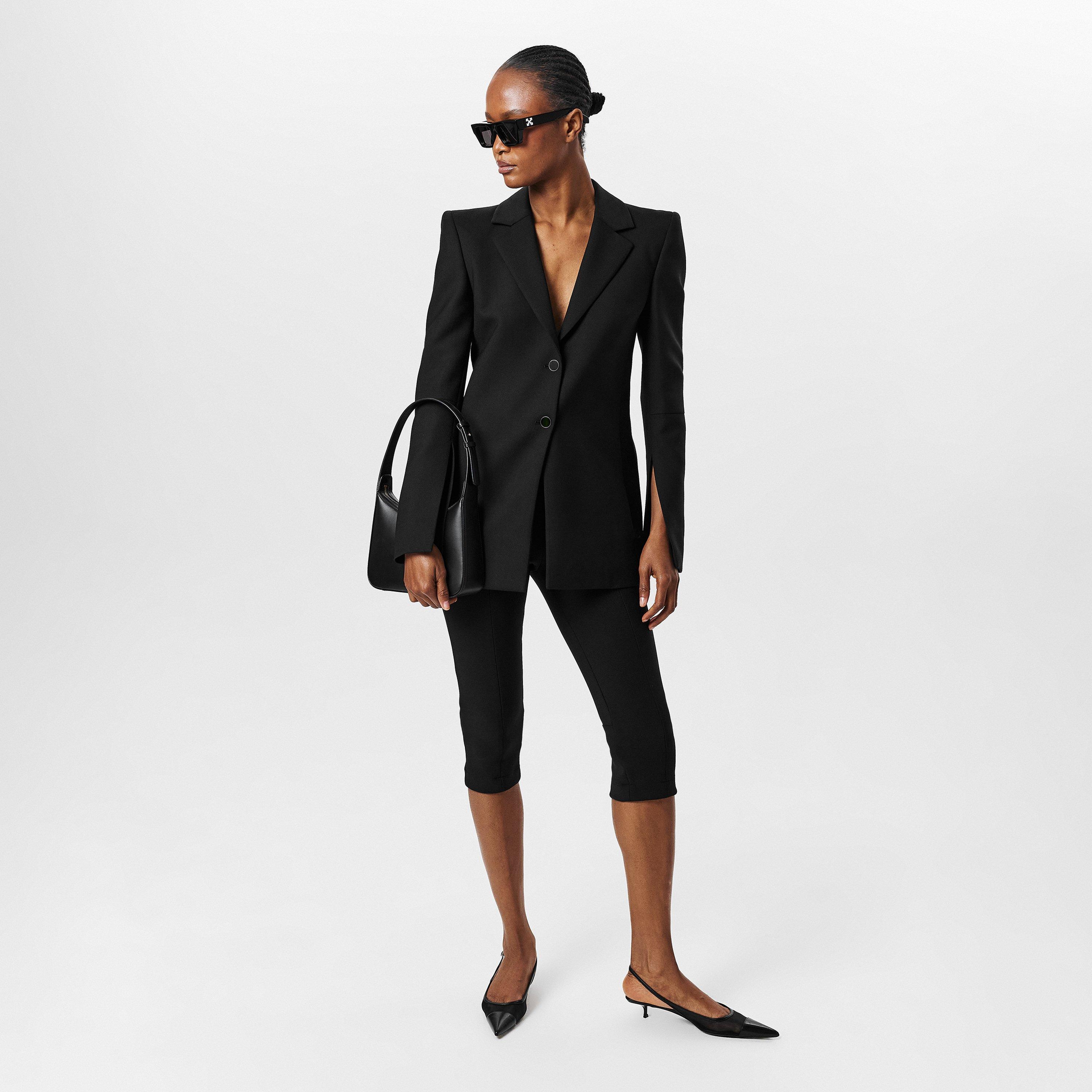 Black/Grey - Off White - Unisex  Oregon 53 Square Sunglasses - 6