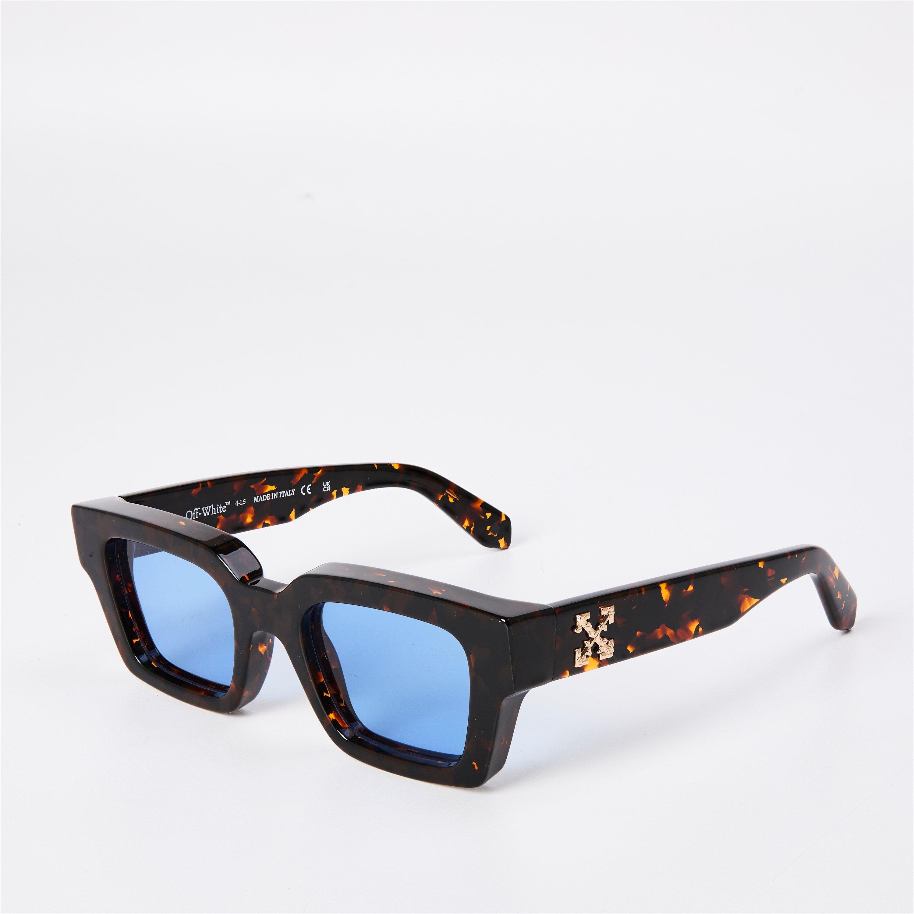 Off-White Virgil スクエアサングラス べっ甲 Off-White Eyewear Virgil サングラス | ブラック | FARFETCH JP