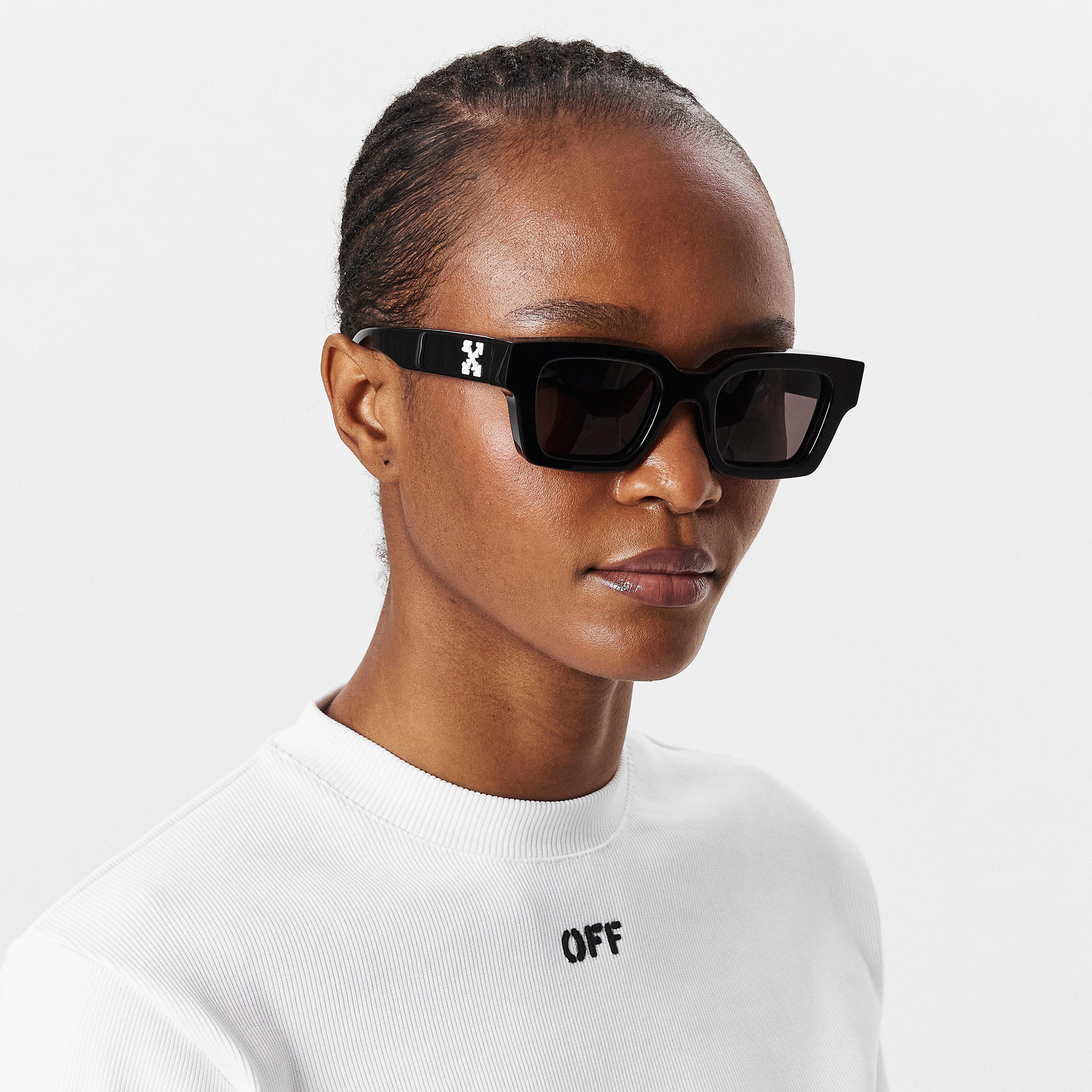 Black/Grey - Off White - Unisex  Virgil Sung 53 Square Sunglasses - 3