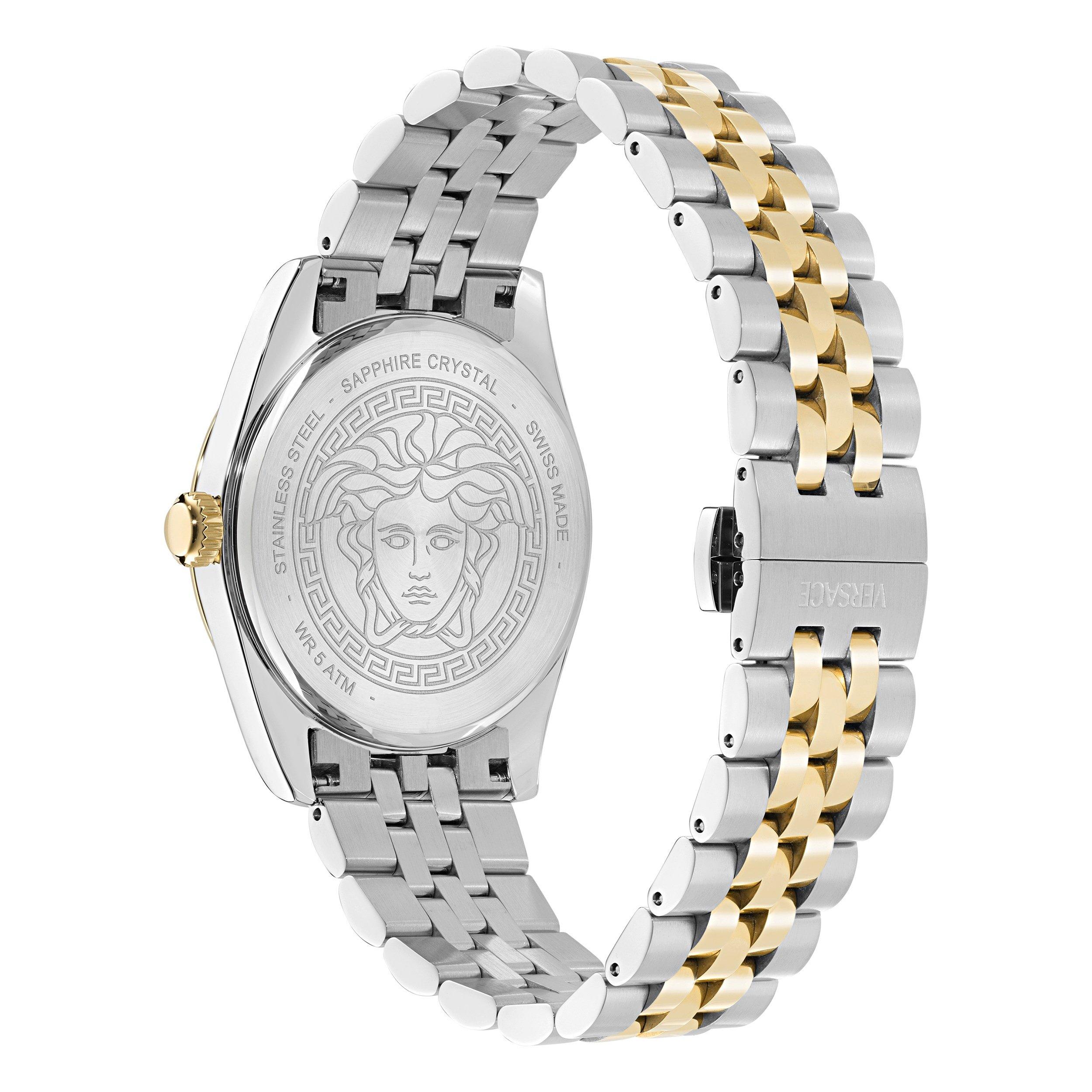 Silver/Gold - Versace - Men's Millenyium Analogue Quartz Watch - 3