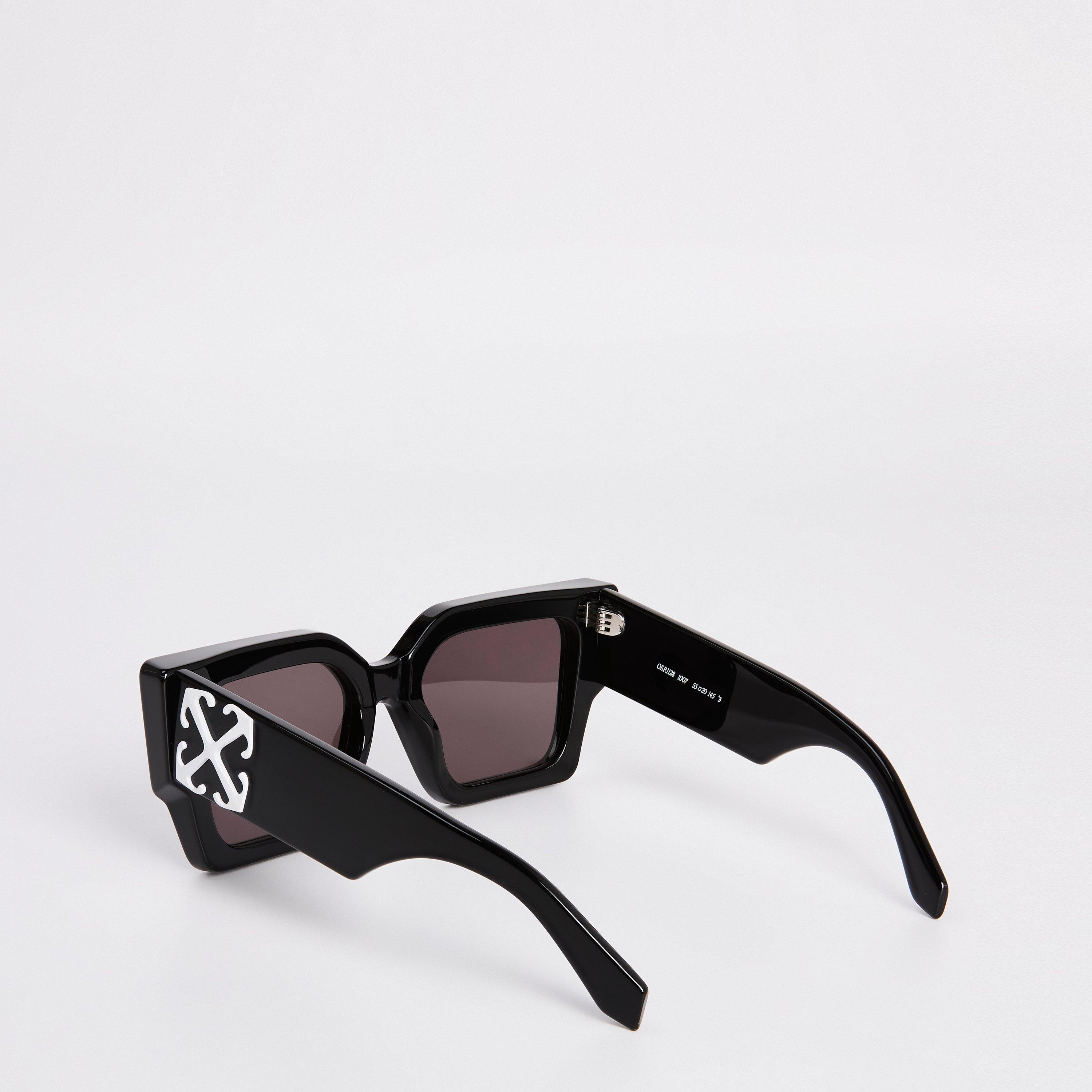 Black/Grey - Off White - Unisex Manchester Sun 53 Square Sunglasses - 2