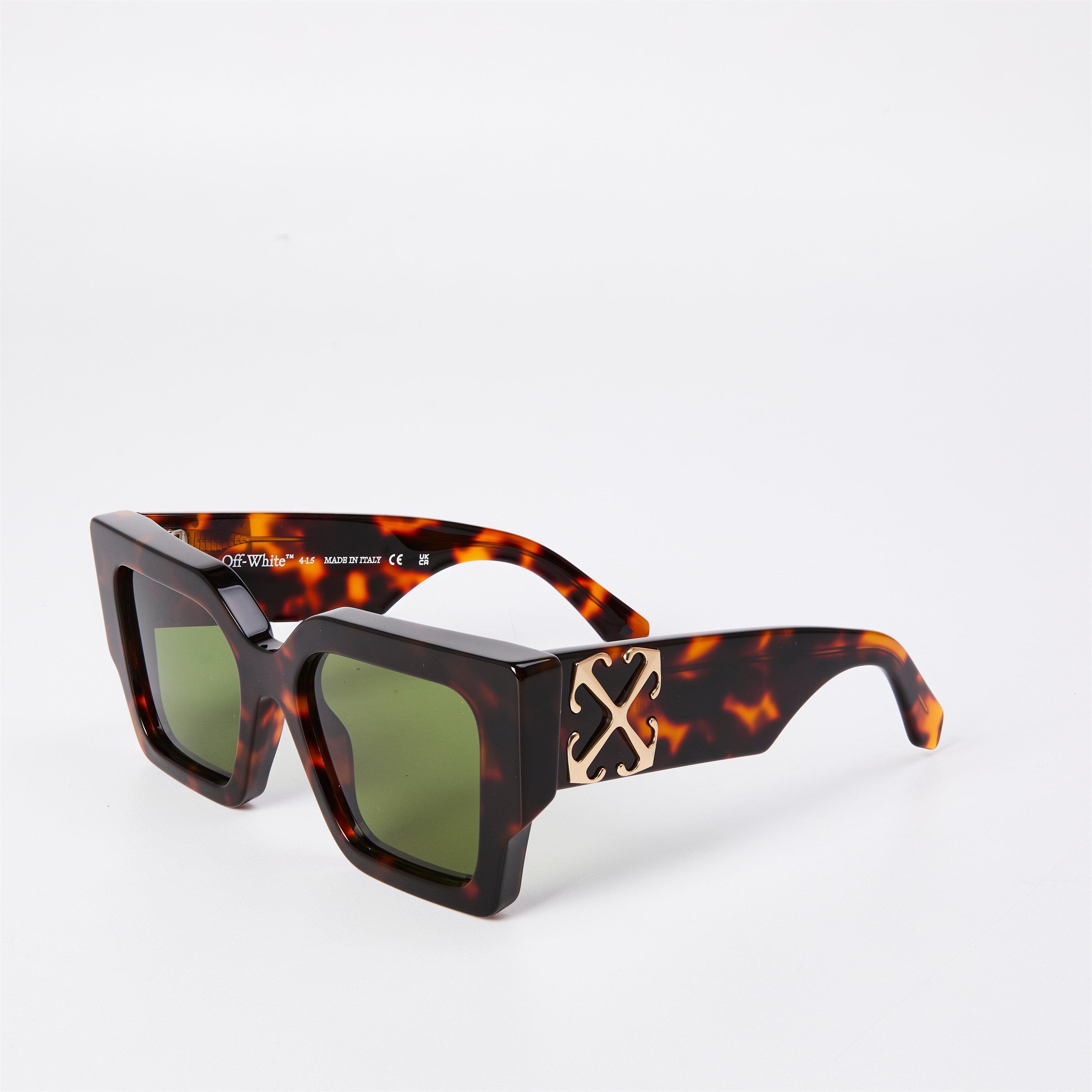 Off White  Manchester Sun 53 Square Sunglasses - Havana/Green