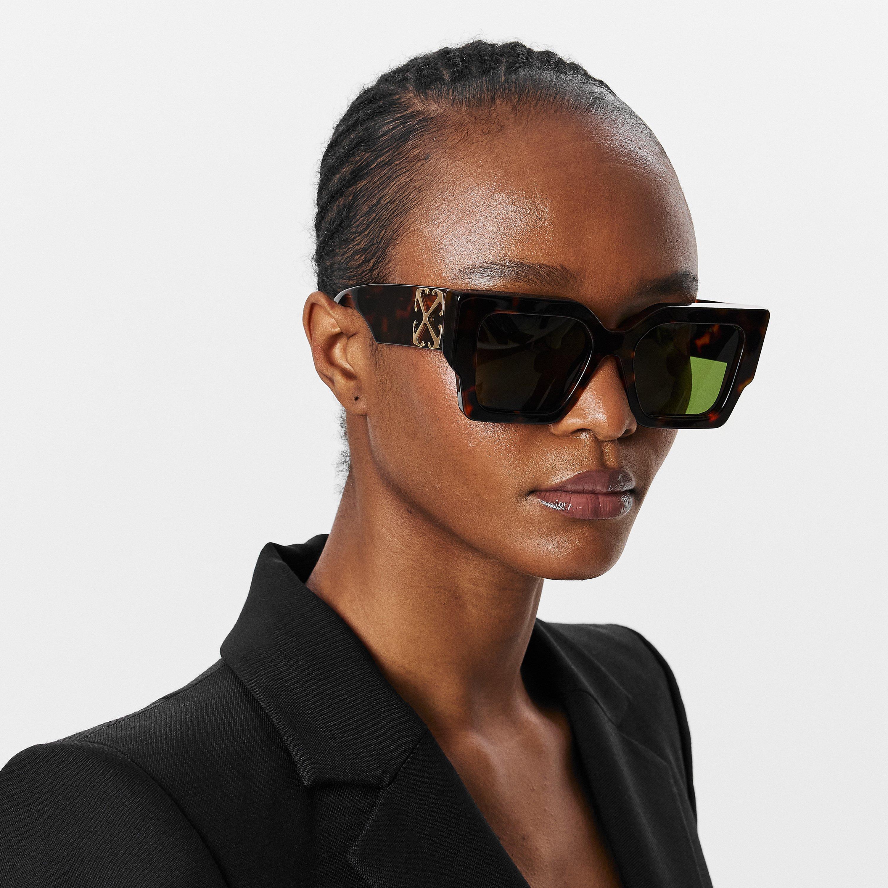 Havana/Green - Off White - Manchester Sun 53 Square Sunglasses - 3
