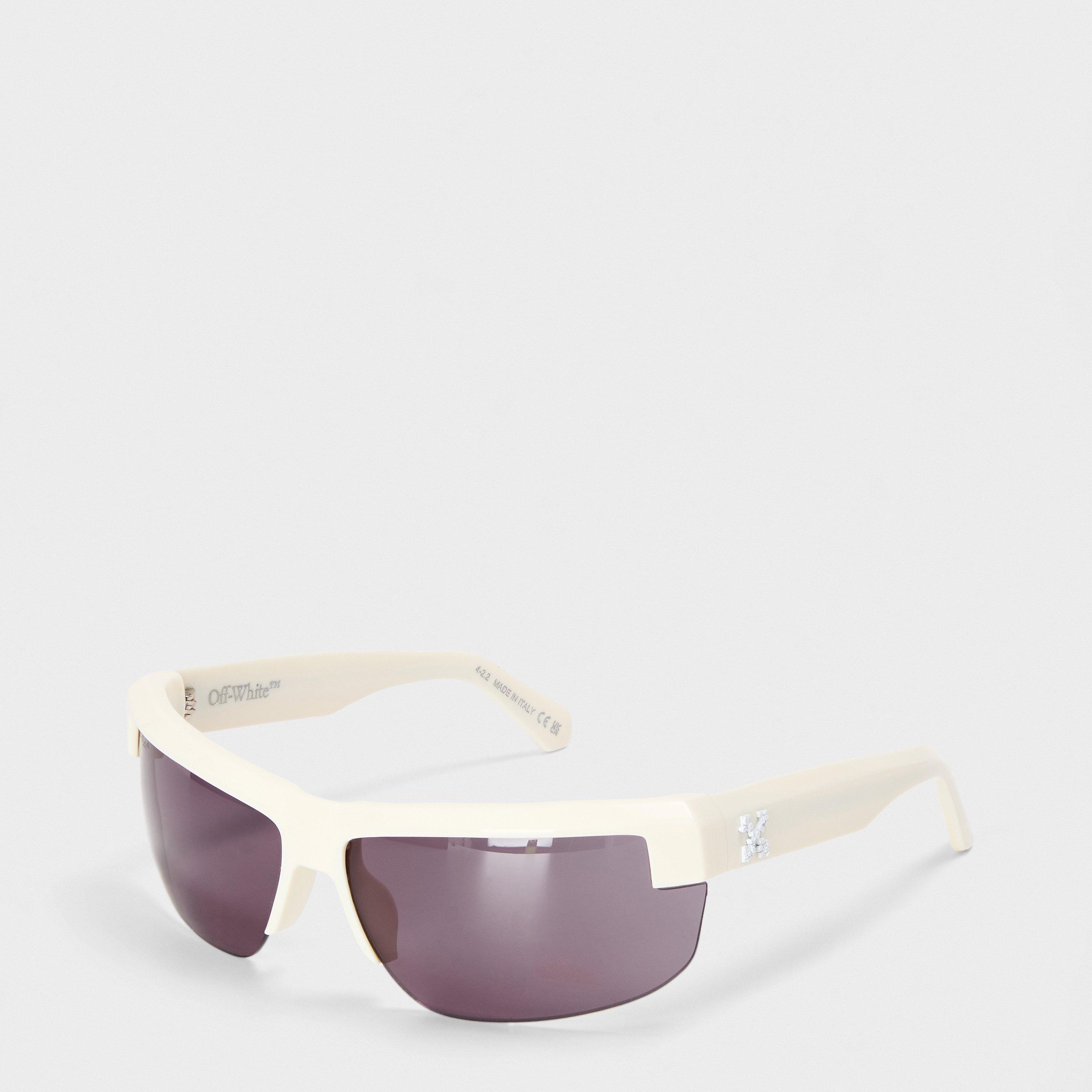 Off White Unisex Square Sunglasses, Square Design