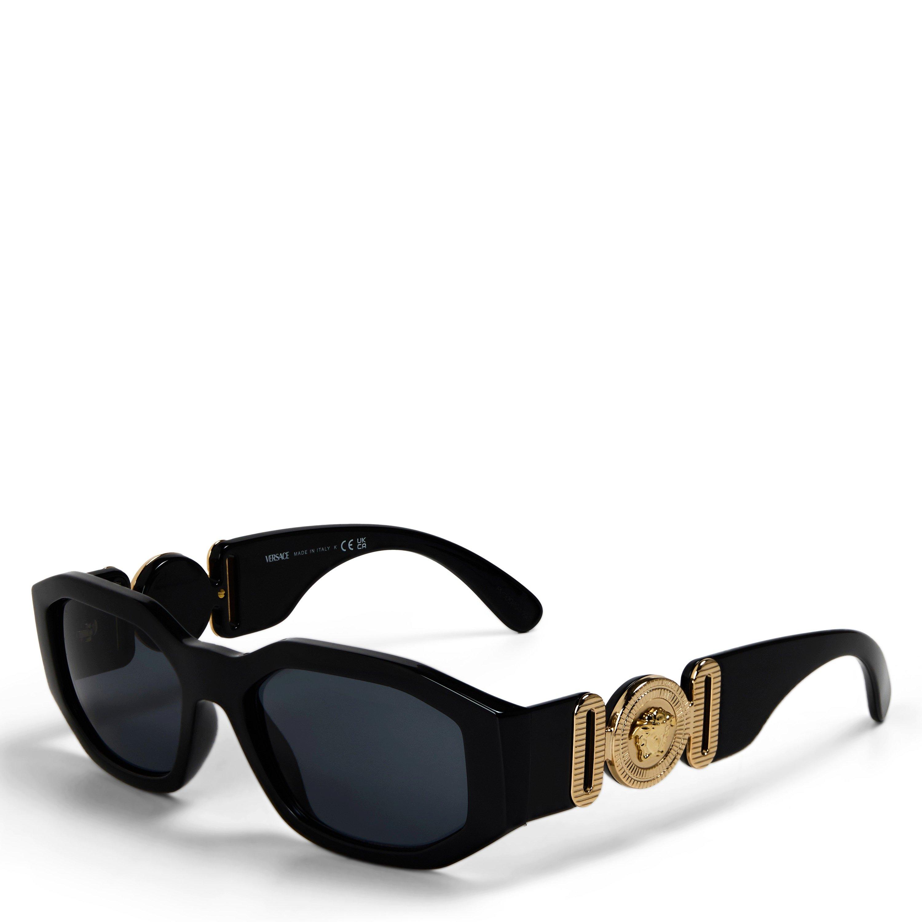 VERSACE サングラス 4361 ブラック ゴールド Versace Sunglasses | Men's 0VE4361 Oval Sunglasses | Cruise Fashion