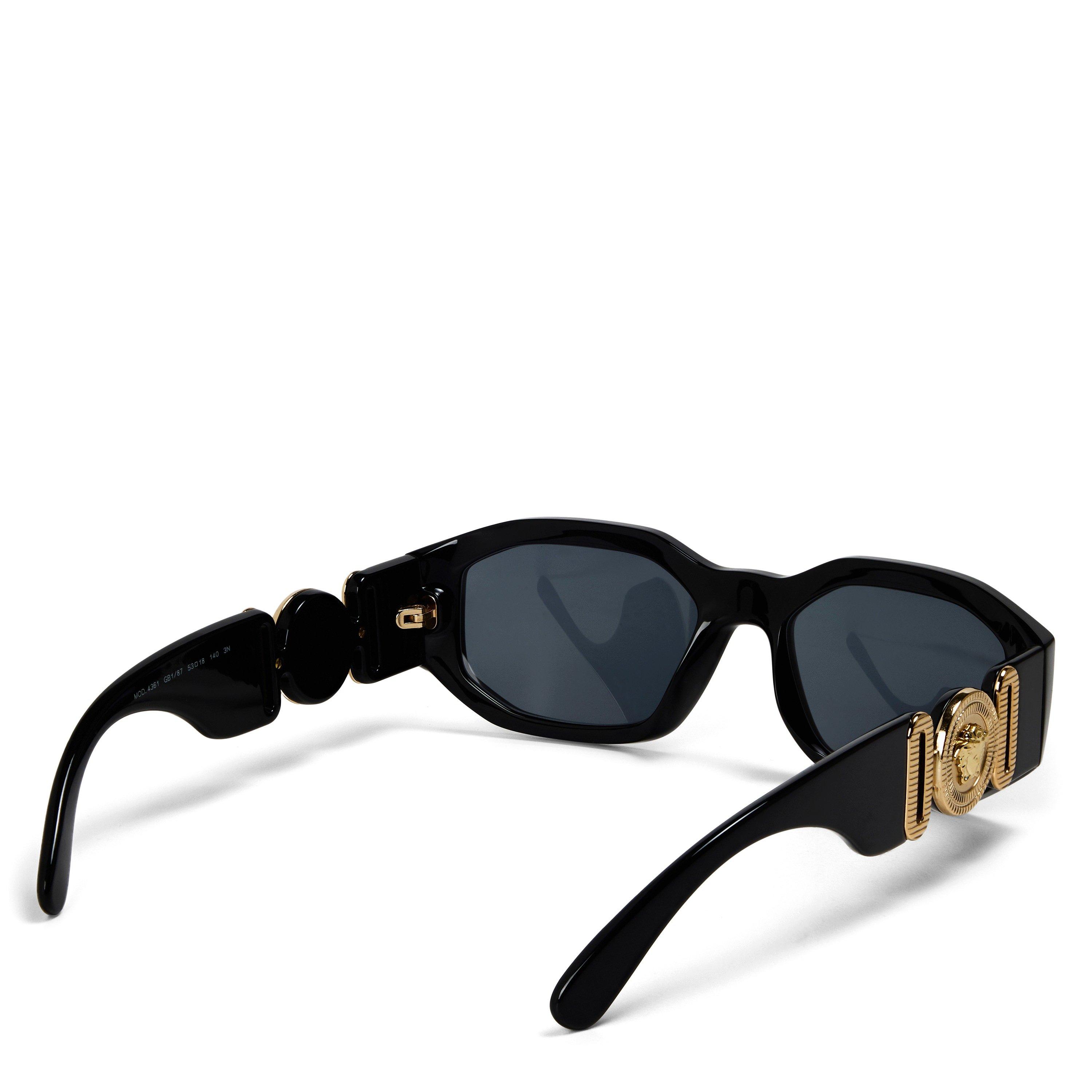 Gold/Black - Versace - Men's 0VE4361 Oval Sunglasses - 2