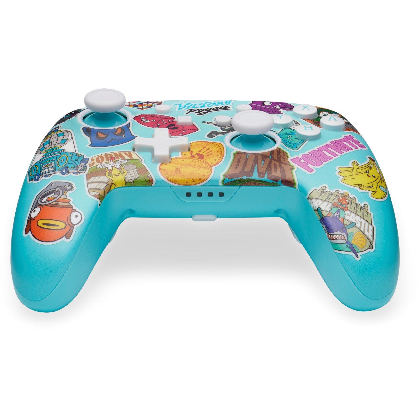 Fortnite Sticke - PowerA - Enhanced Wireless Controller for Nintendo Switch - Fortnite Sticker Mania - 6