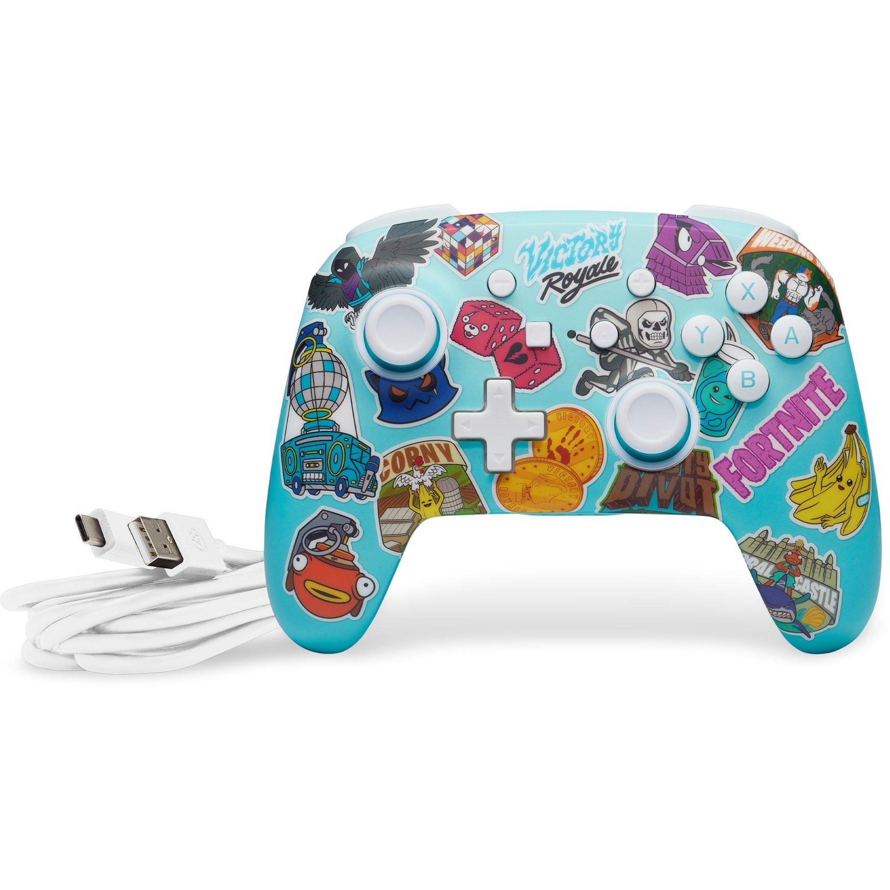 Fortnite Sticke - PowerA - Enhanced Wireless Controller for Nintendo Switch - Fortnite Sticker Mania - 7