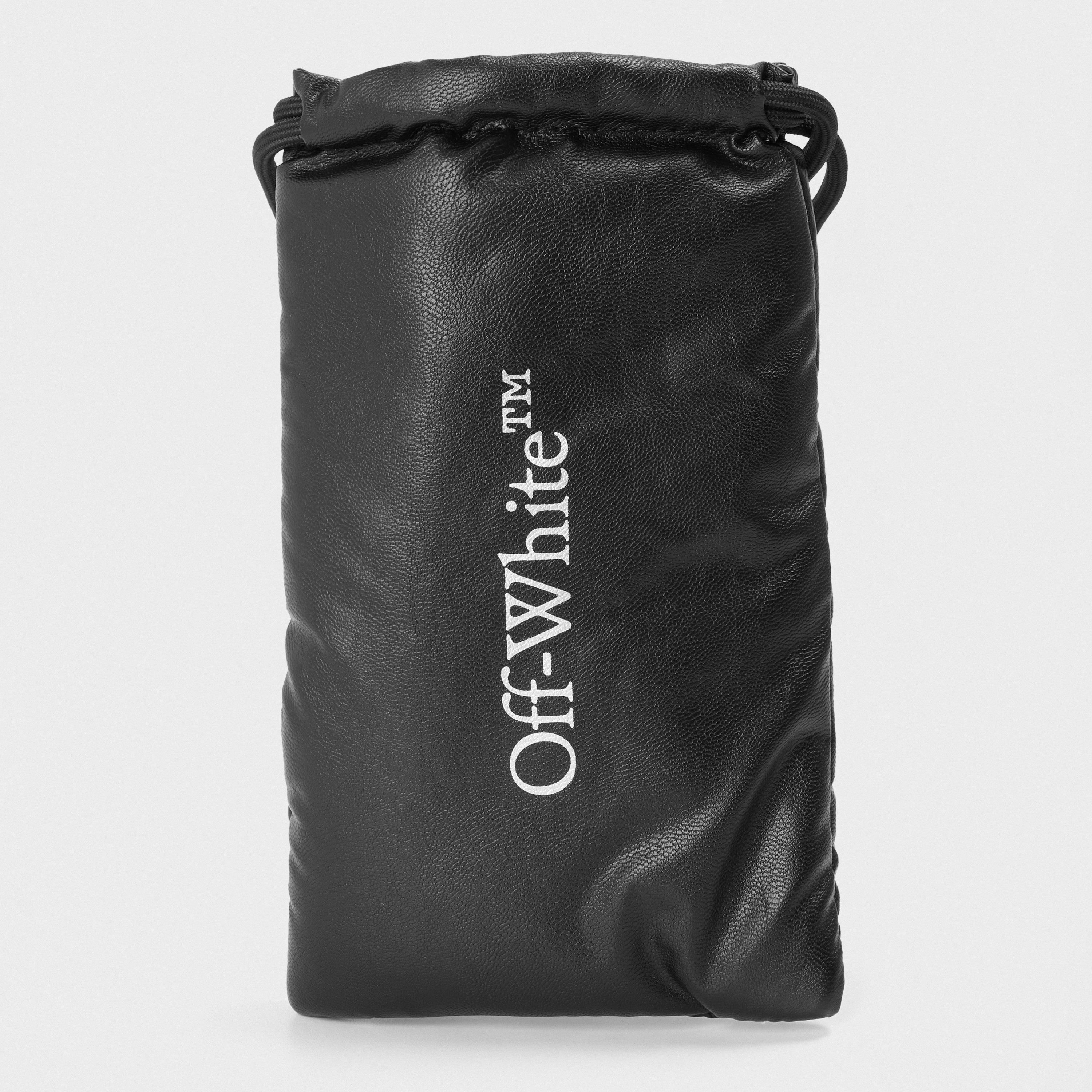 Black/Dark Grey - Off White - Unisex Square Sunglasses, Square Design - 4