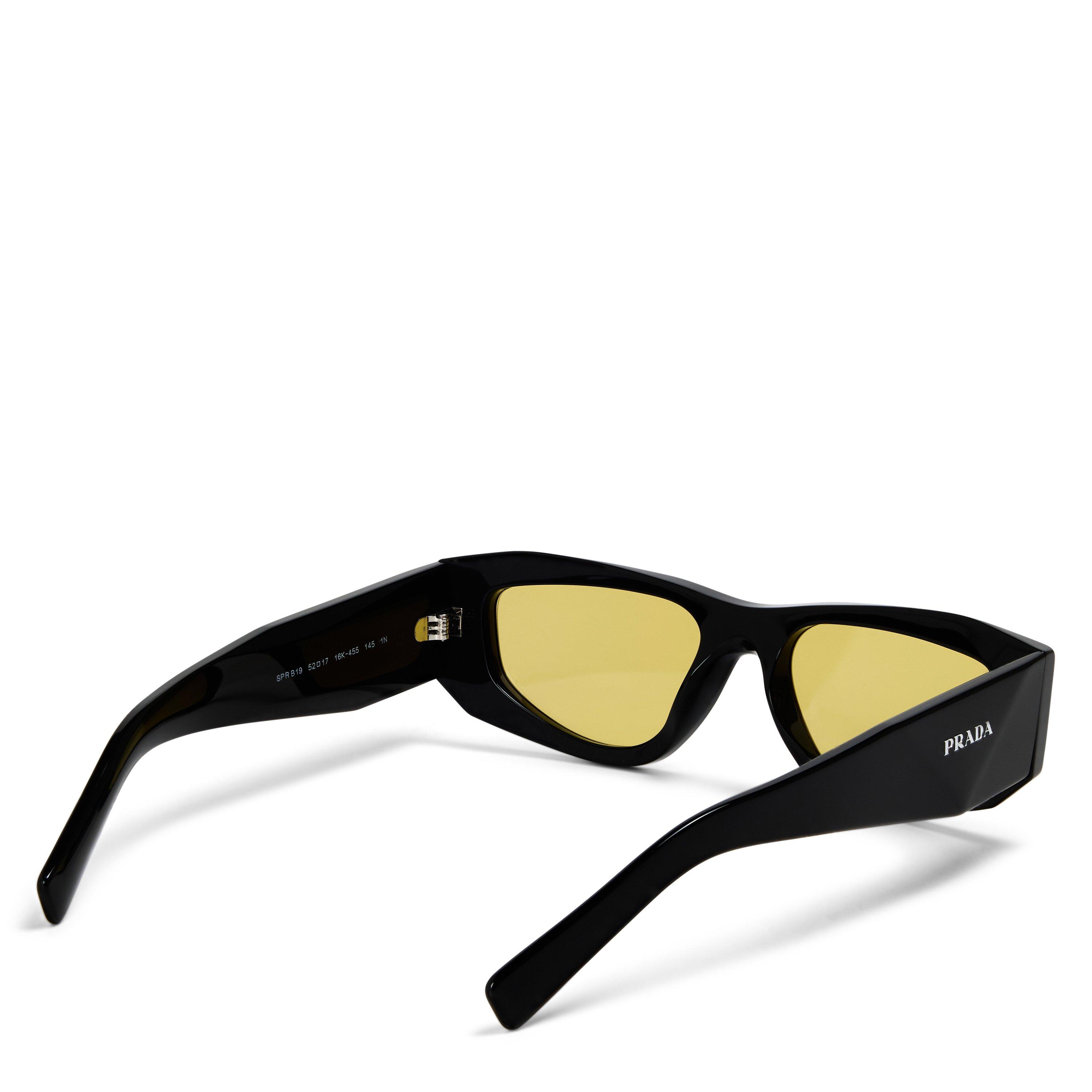Black/Yellow - Prada - Men's Shield Sunglasses - 2