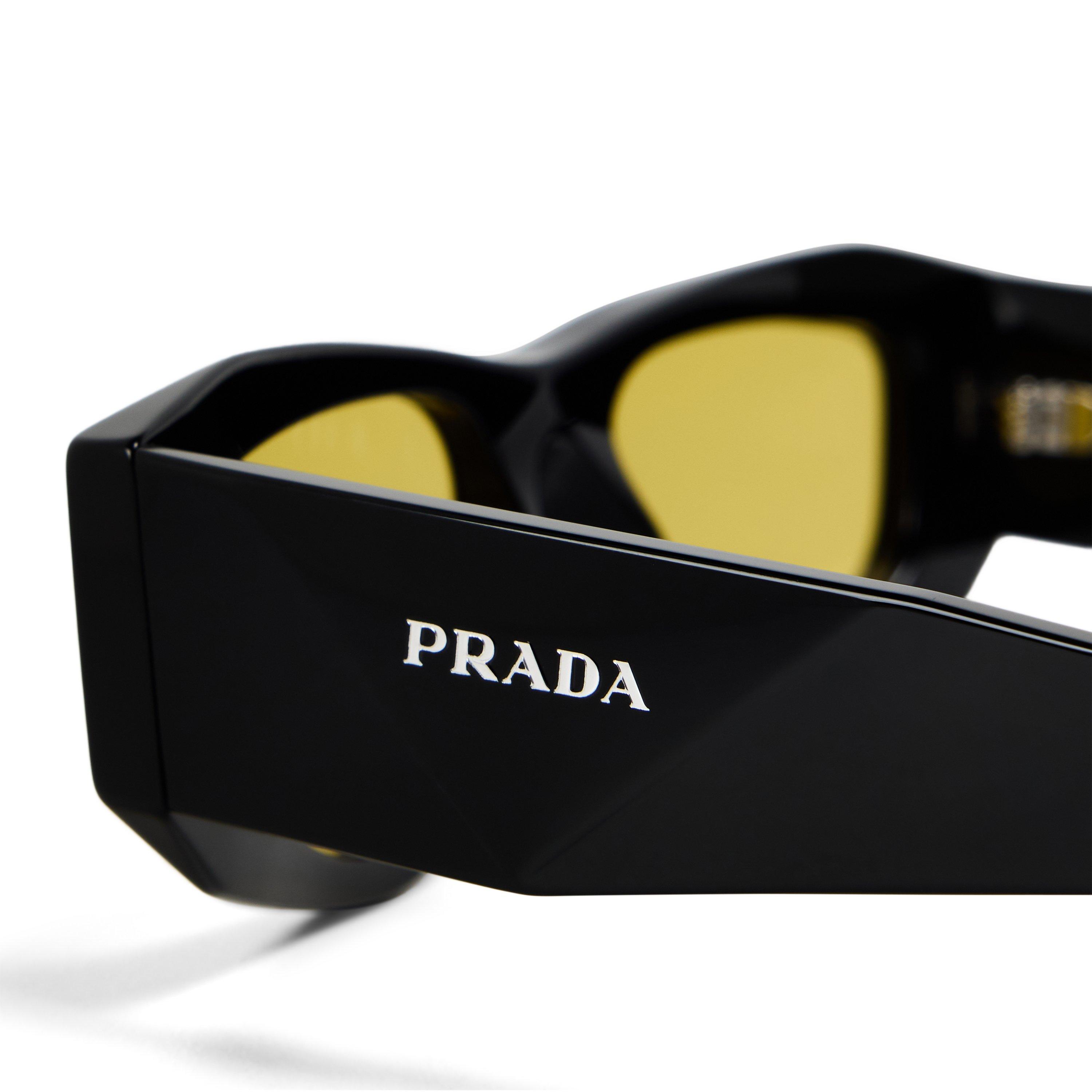 Black/Yellow - Prada - Men's Shield Sunglasses - 4