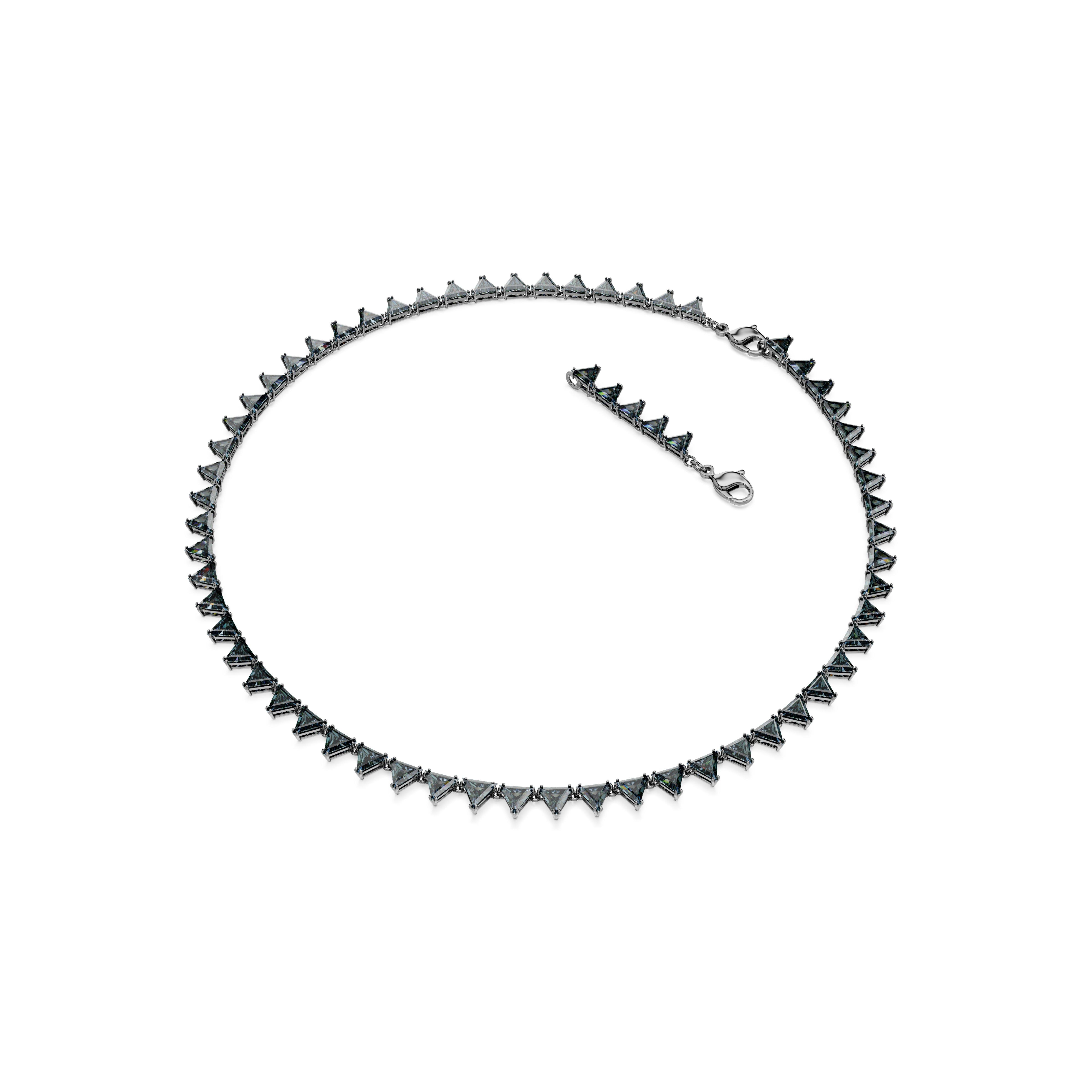 Ruthenium - Swarovski - Women's Matrix Statement Necklaces - 2