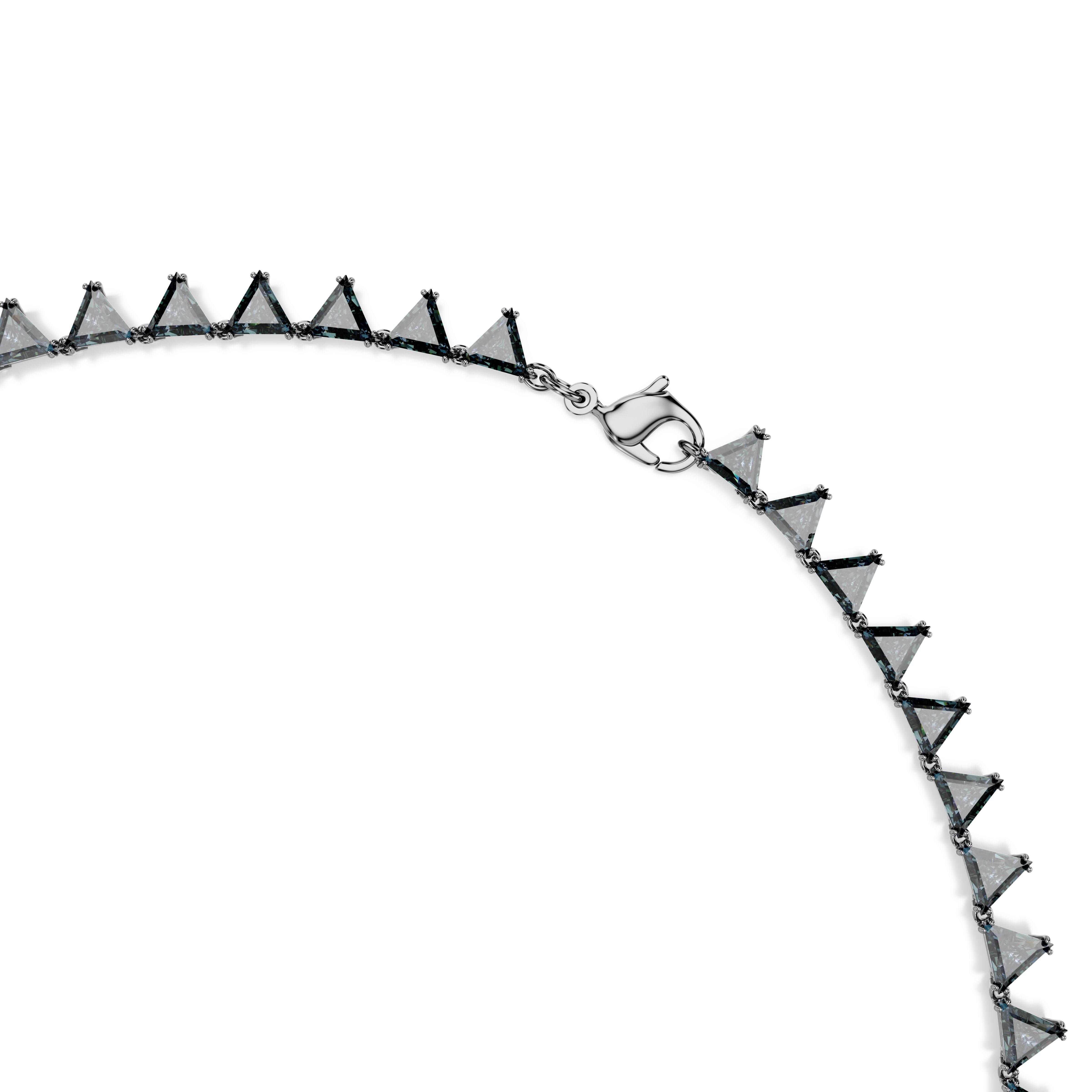 Ruthenium - Swarovski - Women's Matrix Statement Necklaces - 4