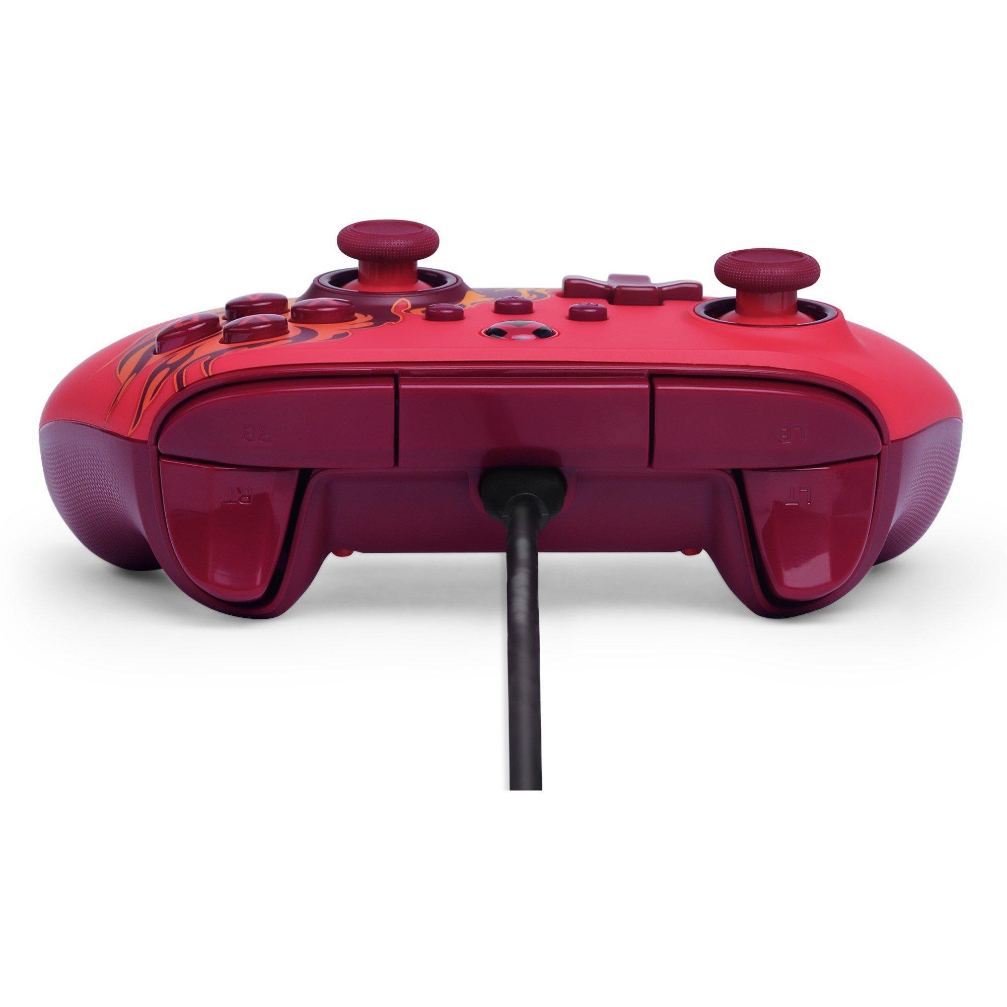 Red - PowerA - Advantage Wired Controller for Xbox Series XS - Red Blaze - 5