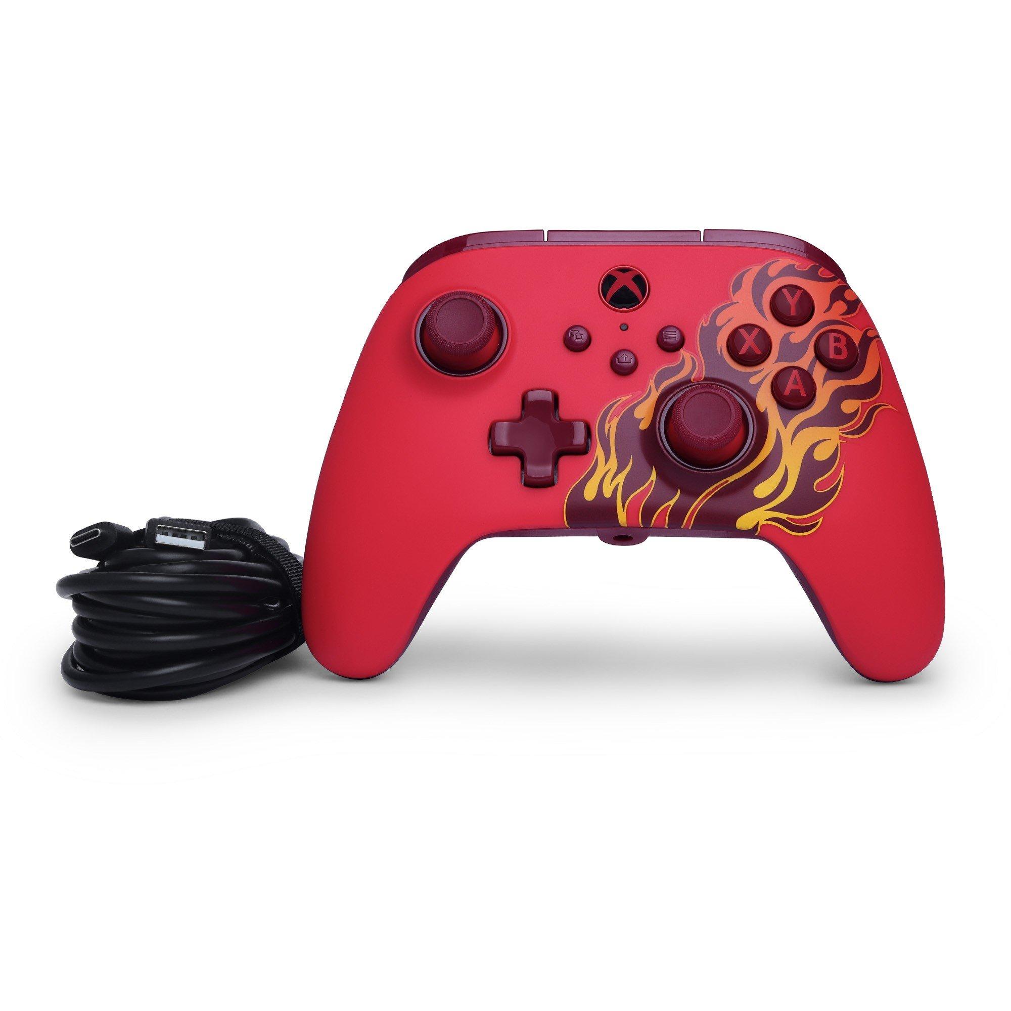 Red - PowerA - Advantage Wired Controller for Xbox Series XS - Red Blaze - 6