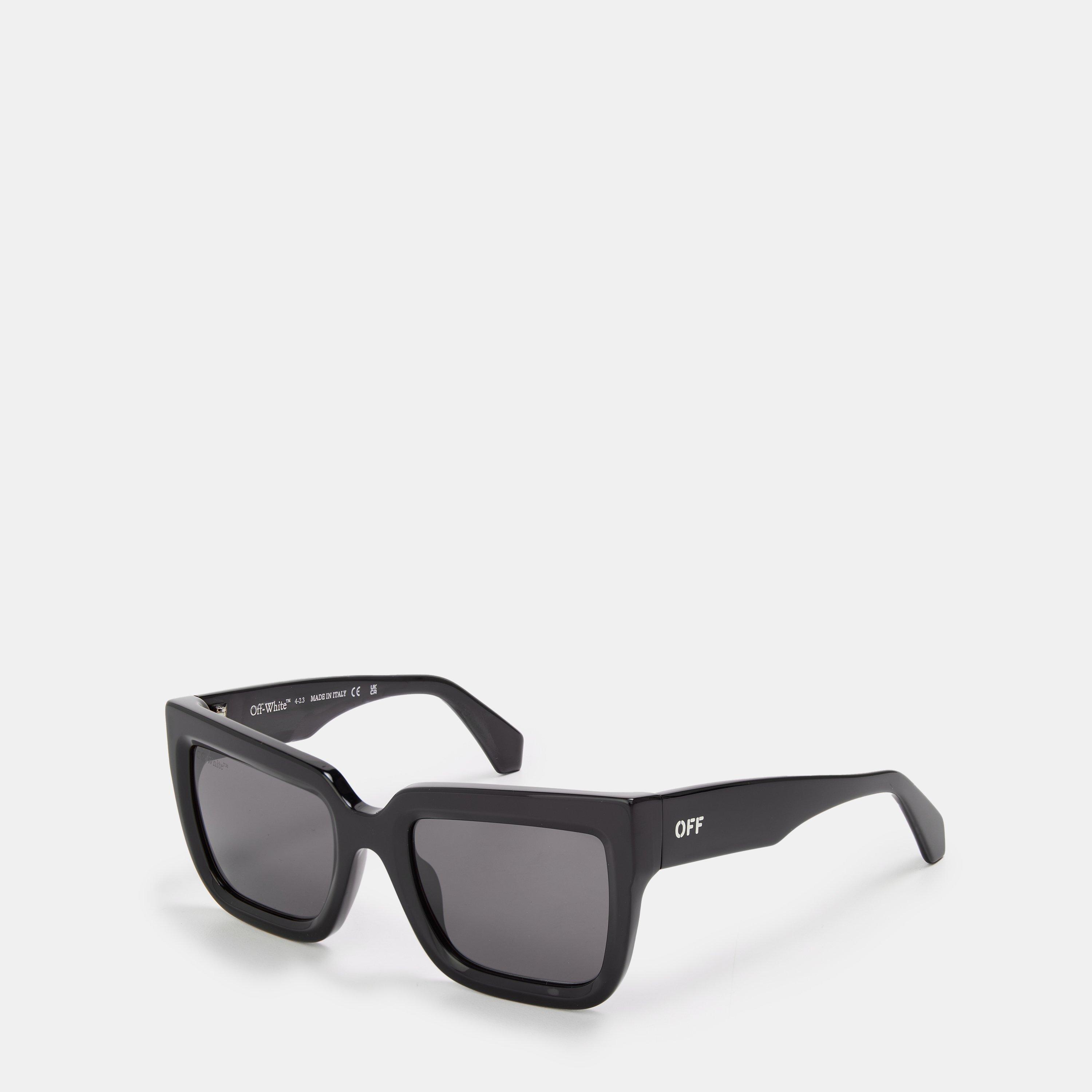 Off White Unisex Square Sunglasses, Square Design