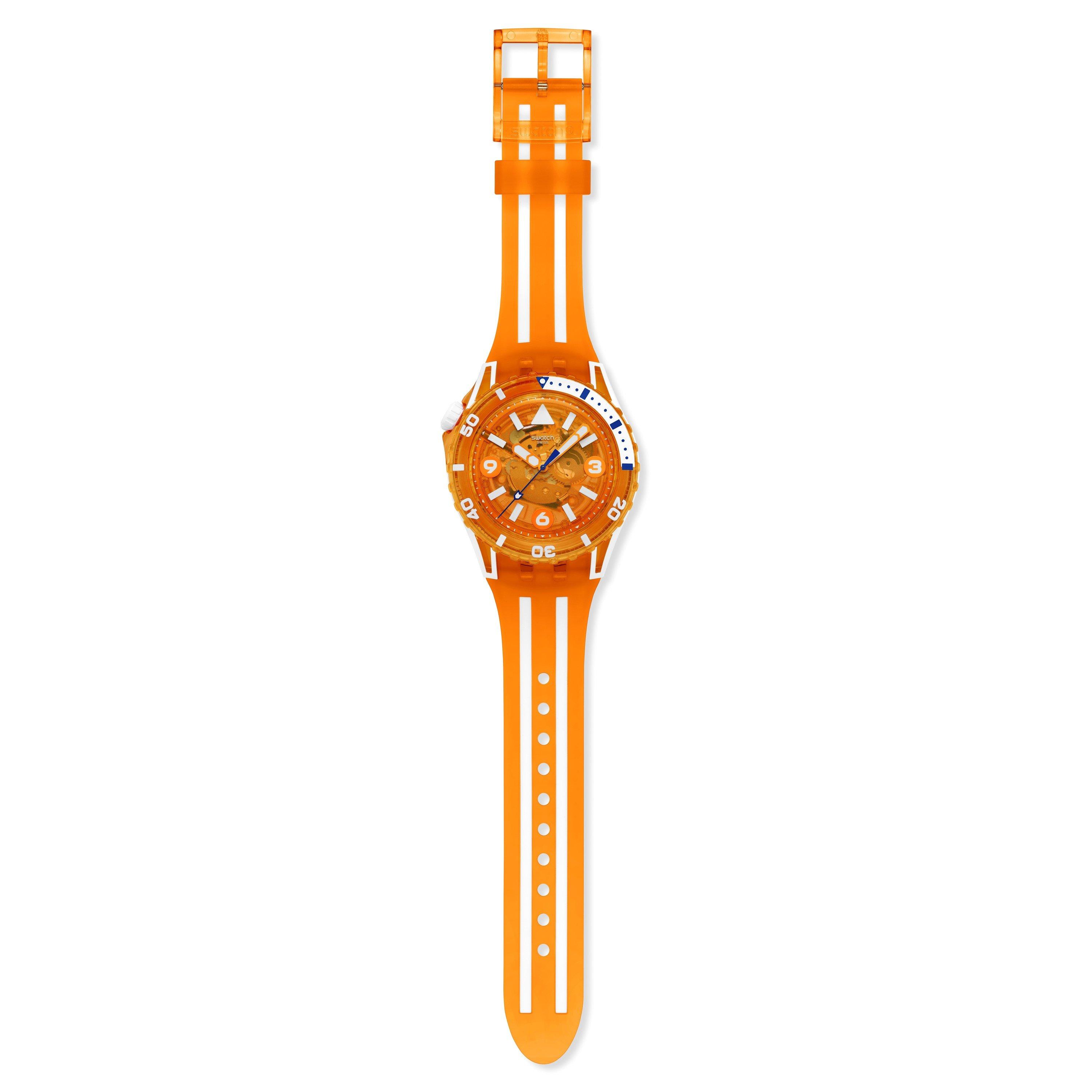 Orange - Swatch - Mens Scubaqua Analogue Quartz Watch - 3