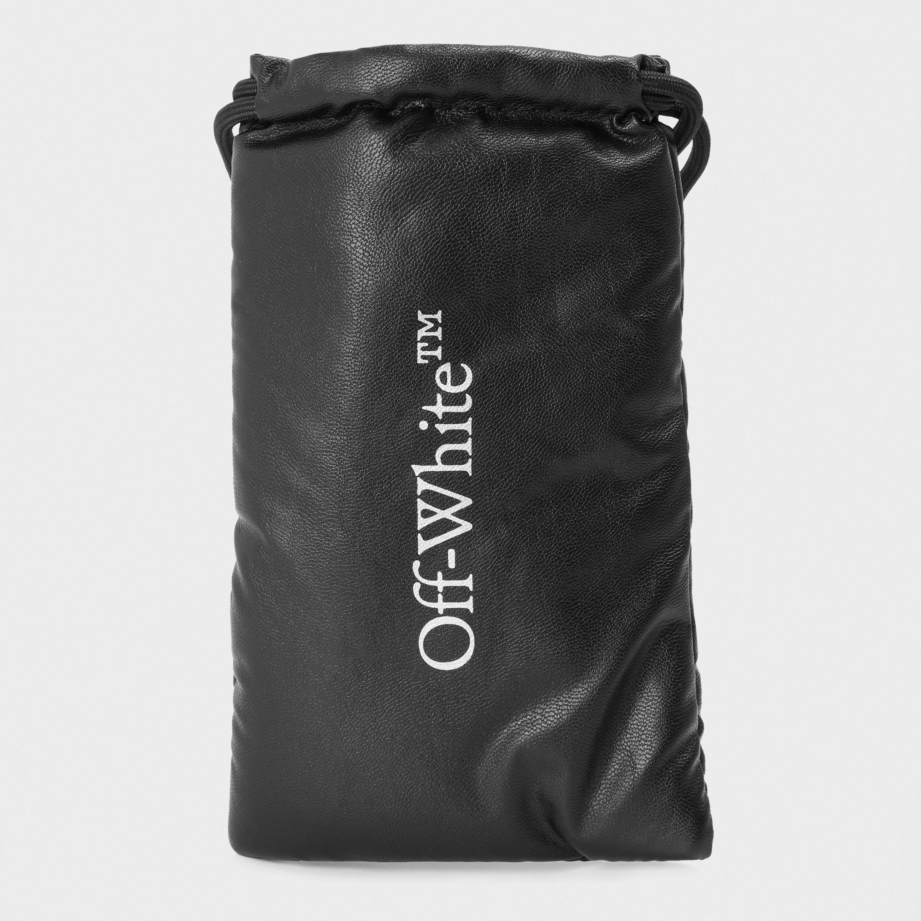 Black/Dark Grey - Off White - Unisex Square Sunglasses, Square Design - 4