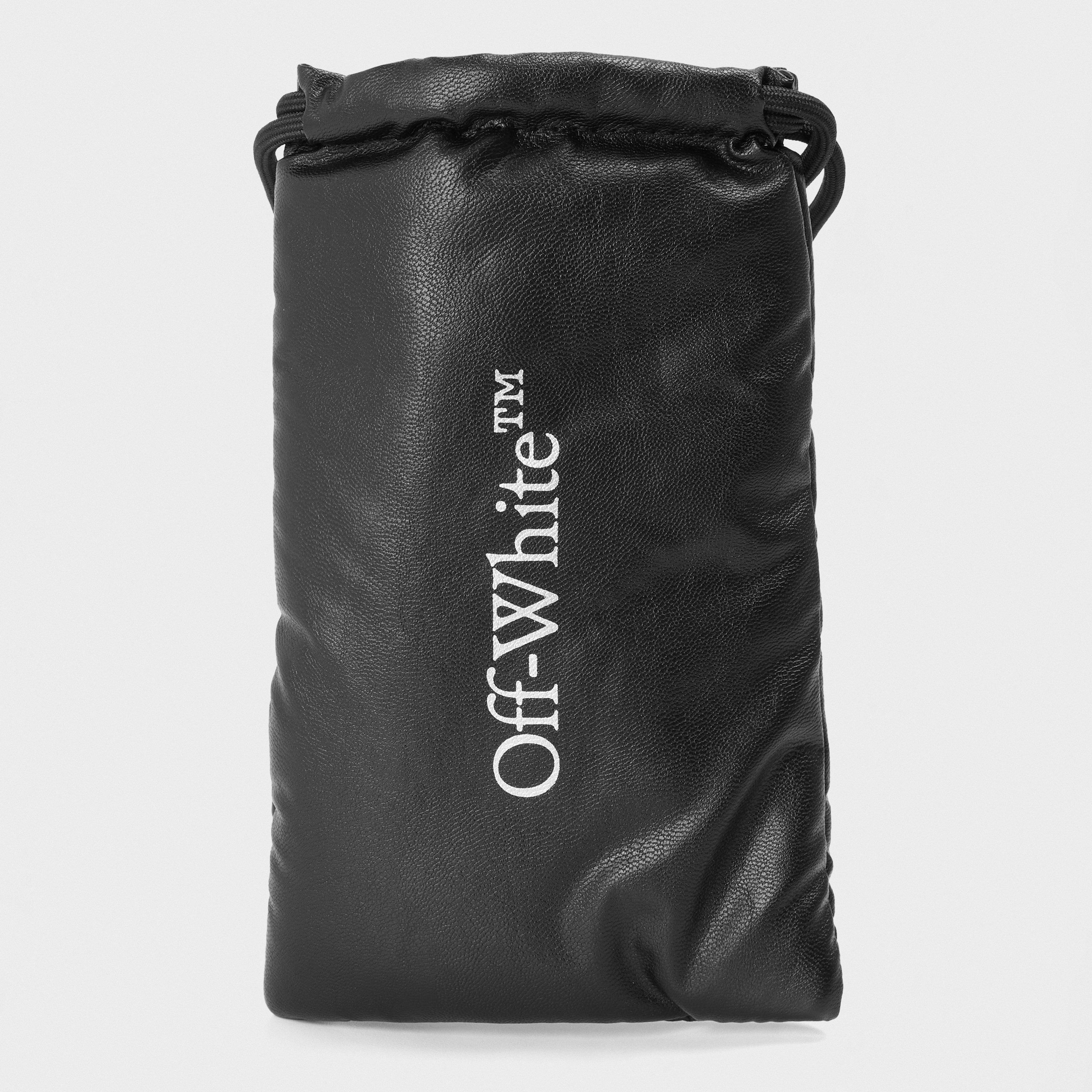 Black/Dark Grey - Off White - Unisex Square Sunglasses, Square Design - 4