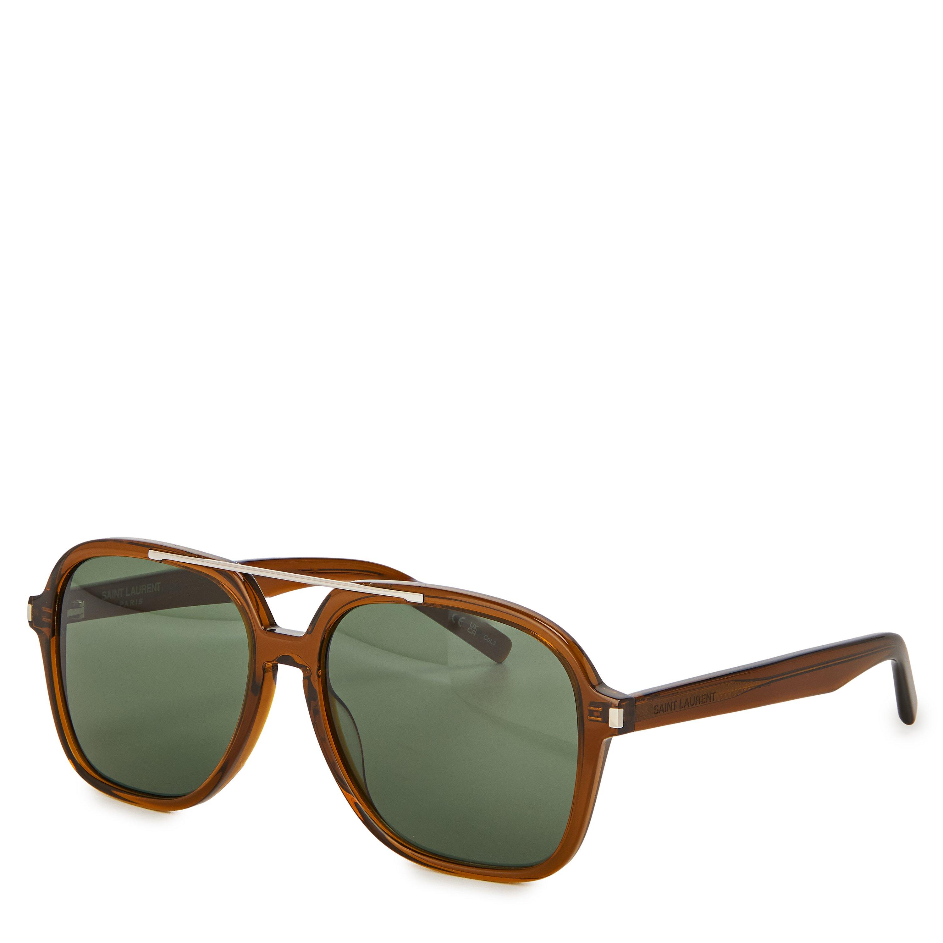 Brown/Green - Saint Laurent - YSL S SL 545 Ld63 - 1