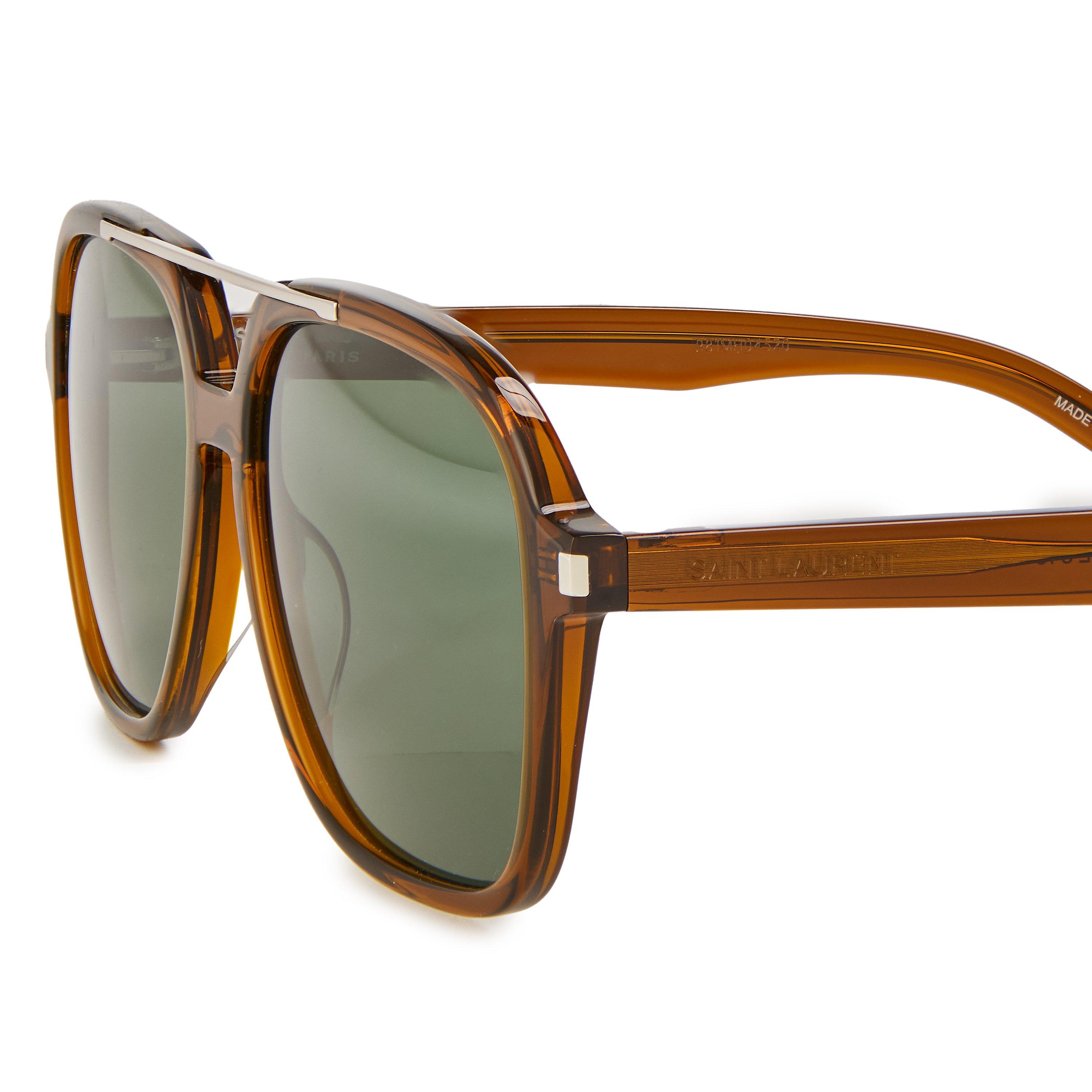 Brown/Green - Saint Laurent - YSL S SL 545 Ld63 - 3
