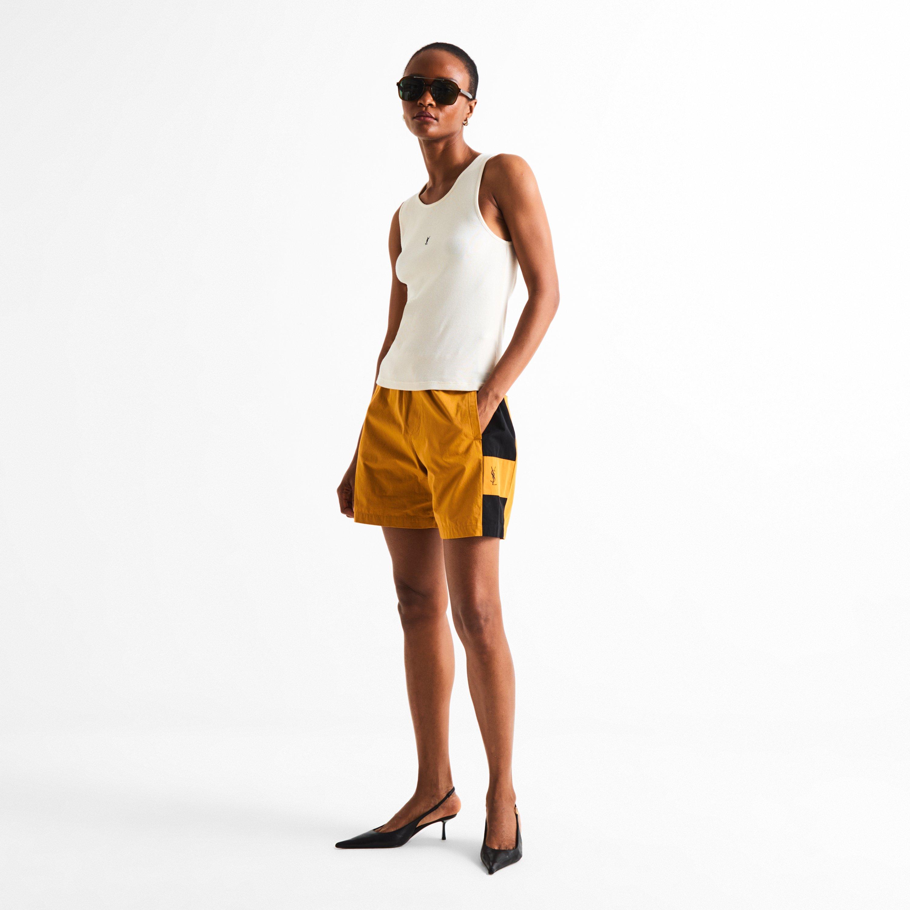 Brown/Green - Saint Laurent - Saint Laurent SL 545 Womens Oversized Sunglasses - 6