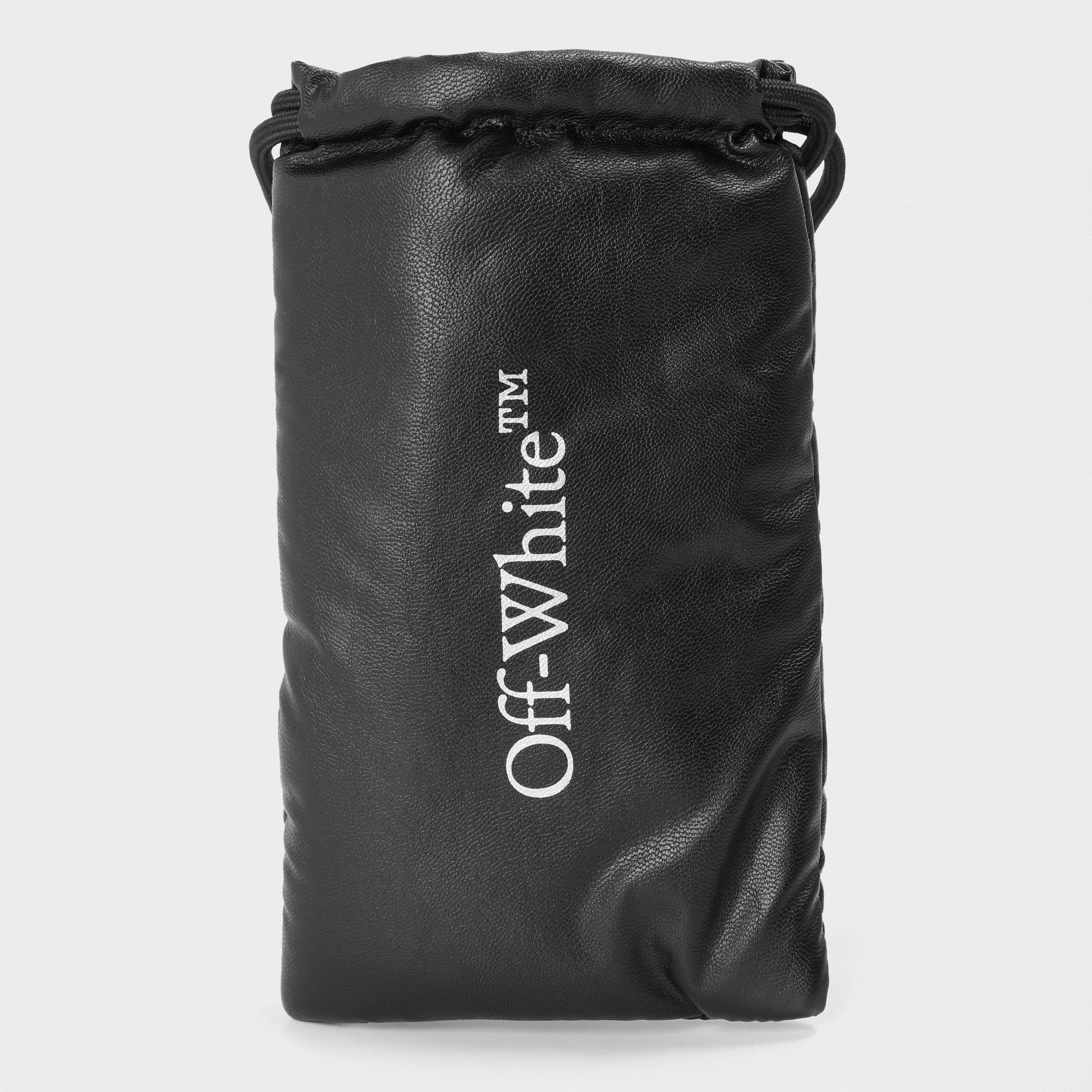 Black/Dark Grey - Off White - Unisex Square Sunglasses, Square Design - 4