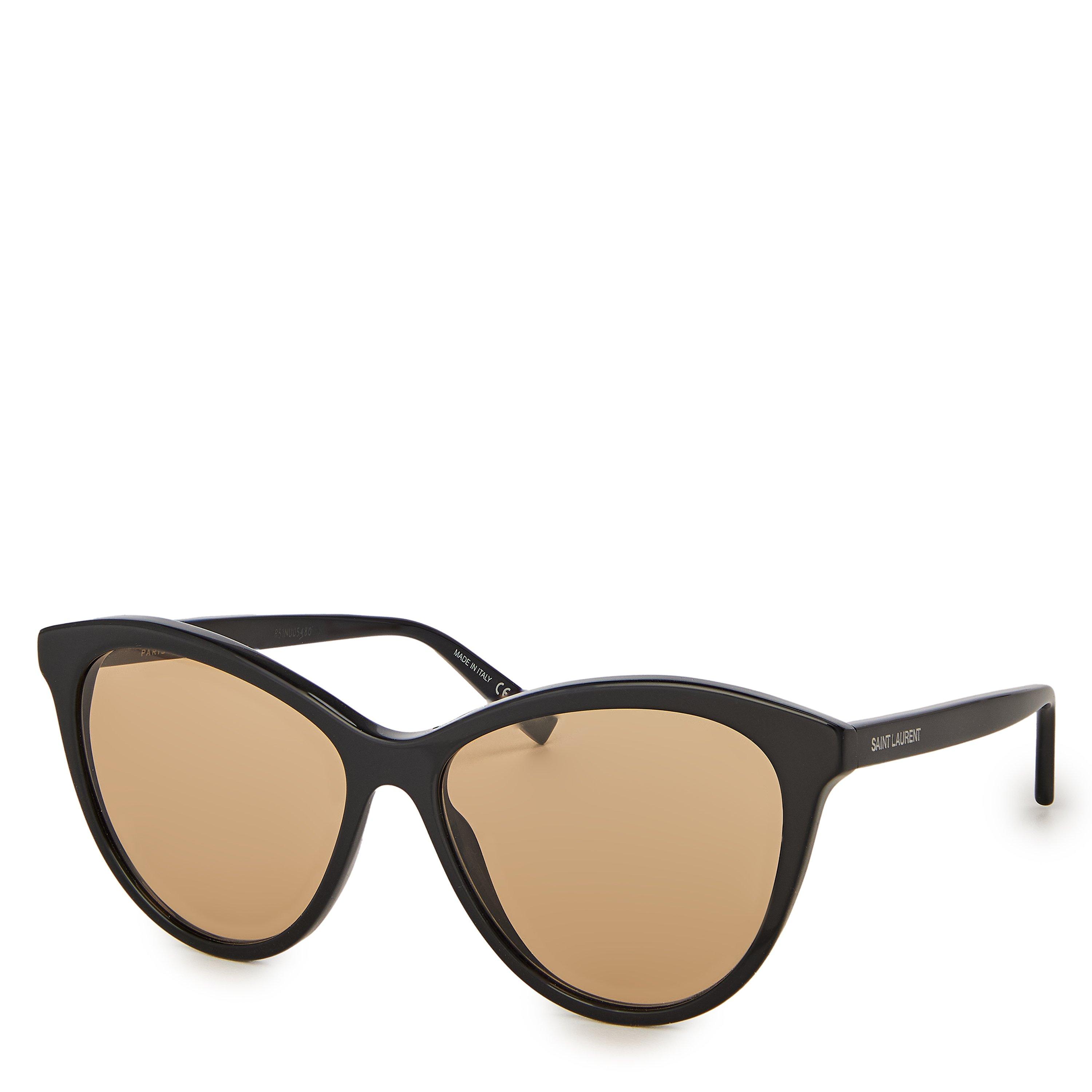 Saint Laurent Women's SL 456 Wayfarer Sunglasses - Black/Brown