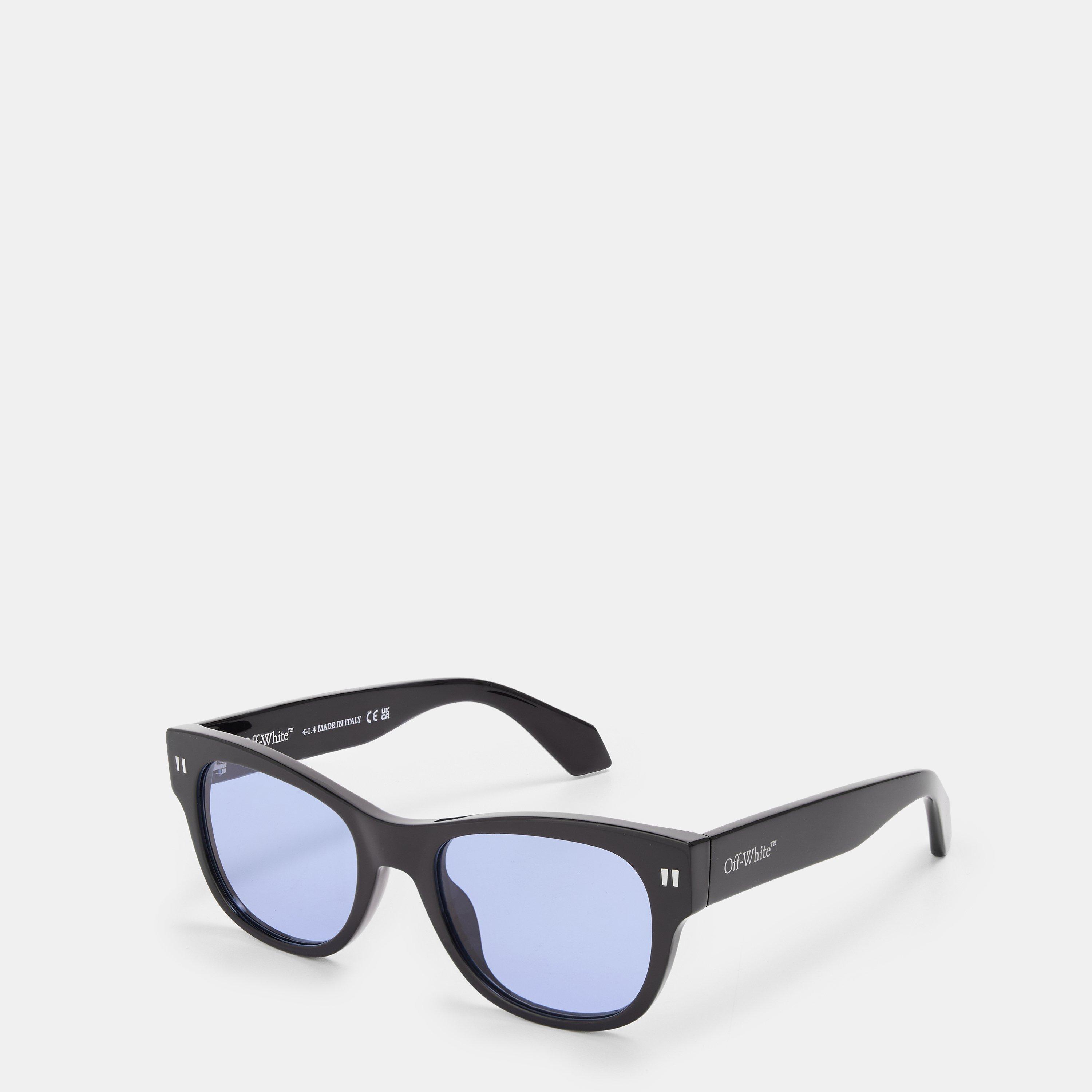 Off White Unisex Black/Blue Square Sunglasses, Square Design