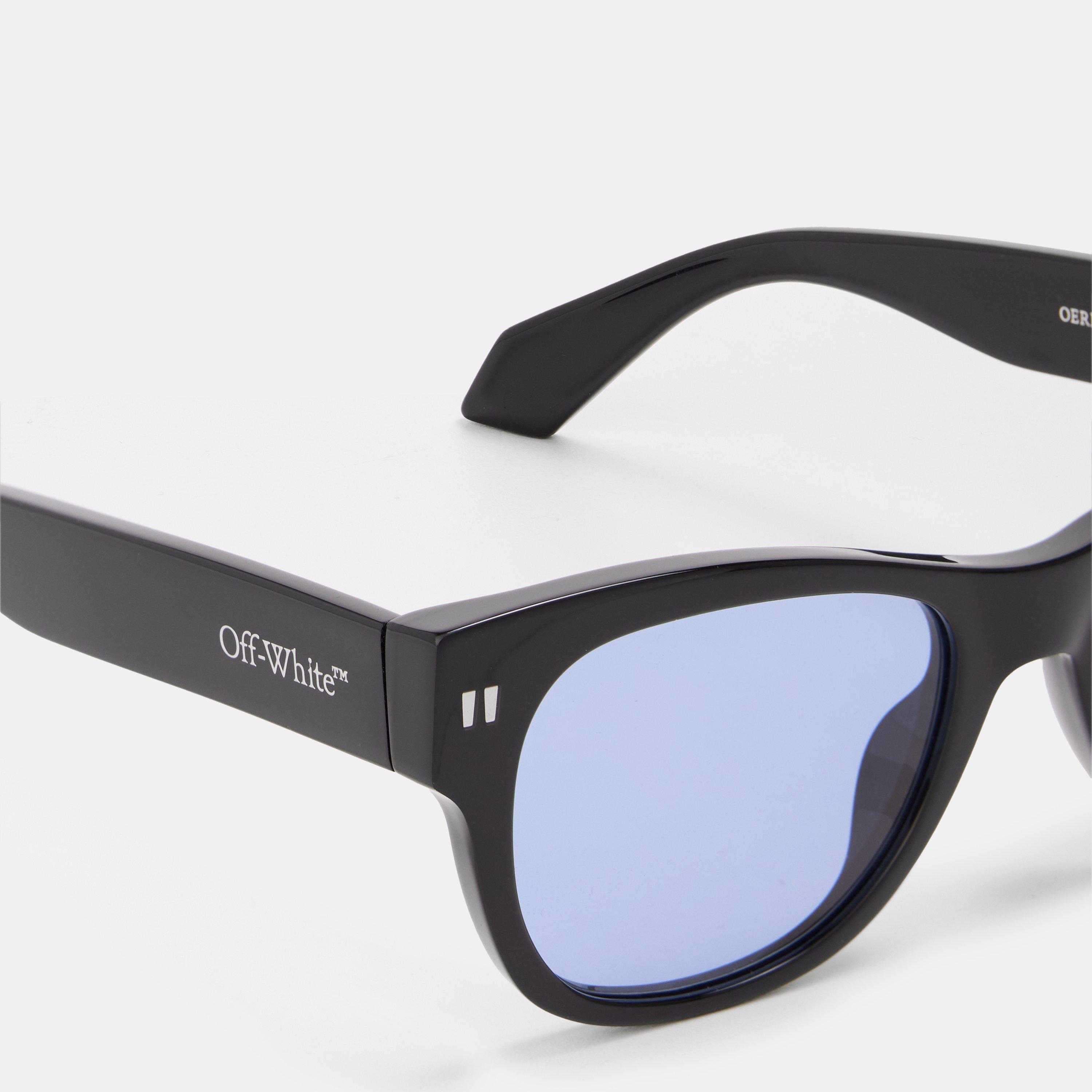 Black/Blue - Off White - Square Sunglasses - 3