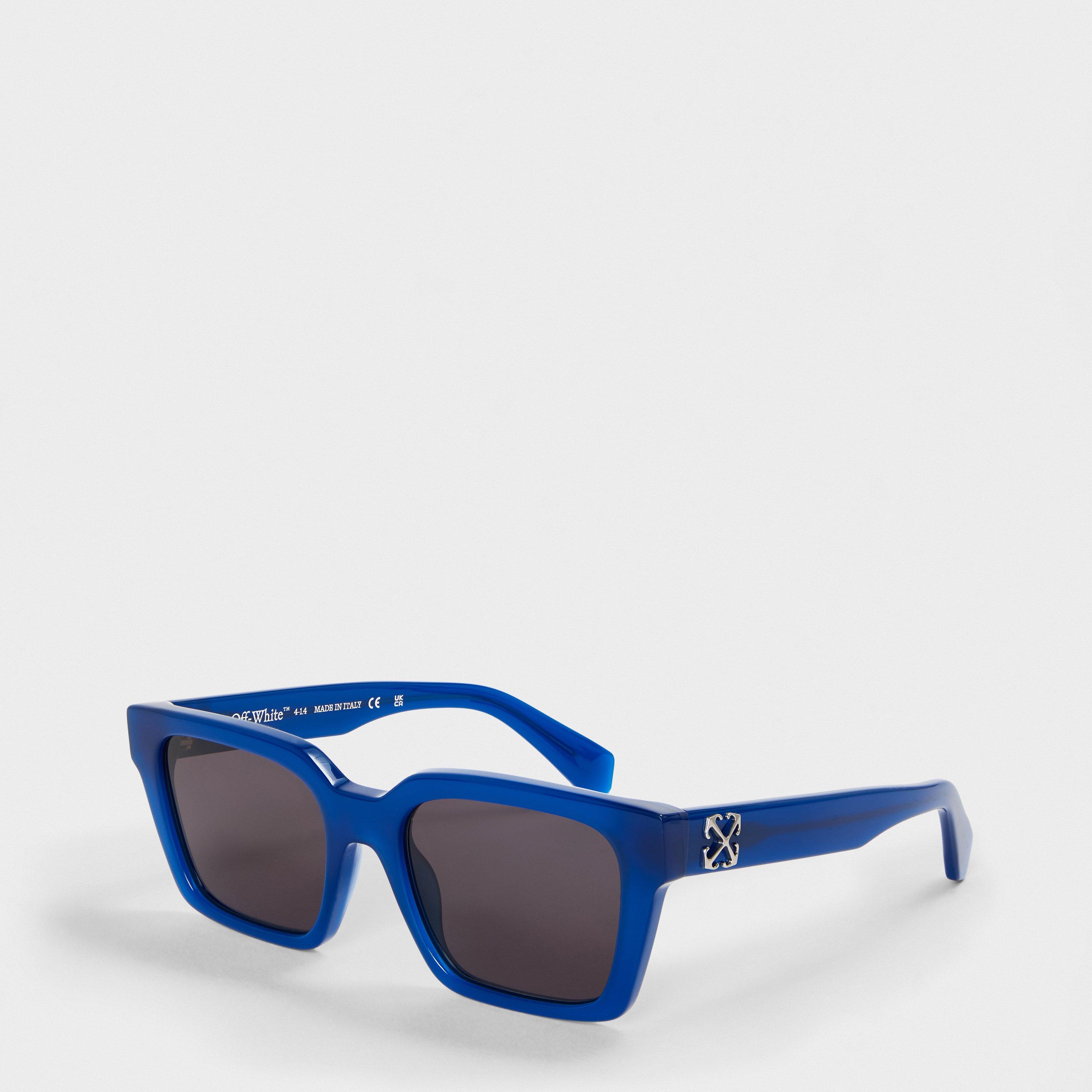 Off White Unisex Square Sunglasses, Square Design