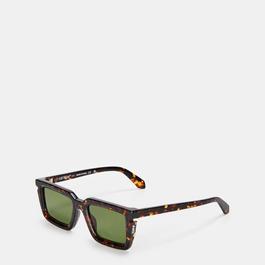 Off White Unisex Square Sunglasses, Square Design