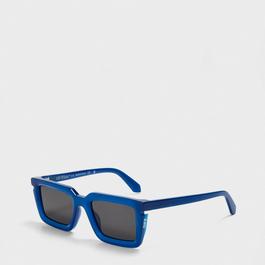 Off White Unisex Square Sunglasses, Square Design