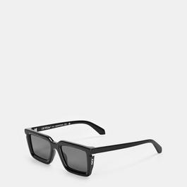 Off White Unisex Square Sunglasses, Square Design
