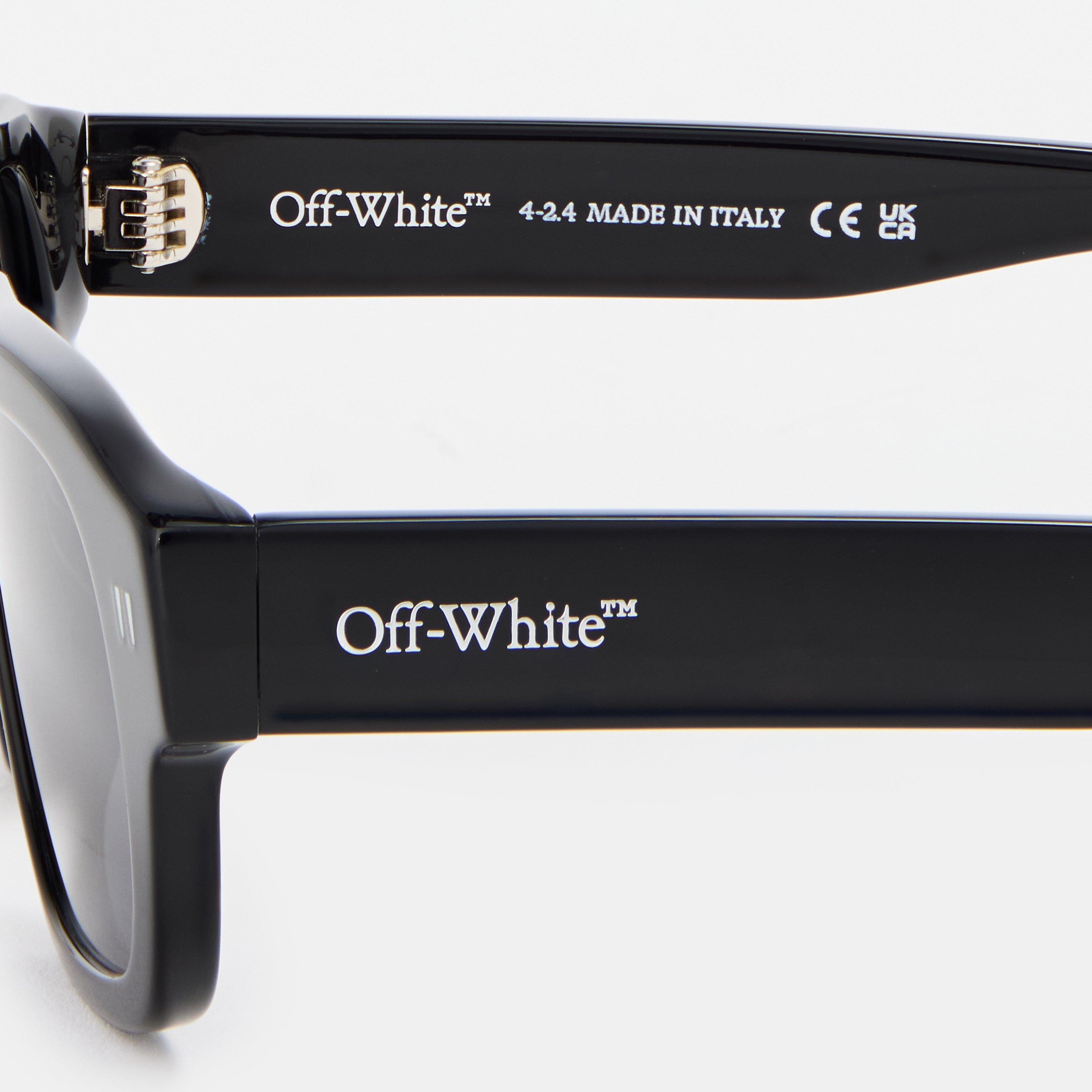Zwart/Donkergrijs - Off White - Square Sunglasses, Square Design - 3