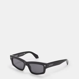 Off White Unisex Square Sunglasses, Square Design