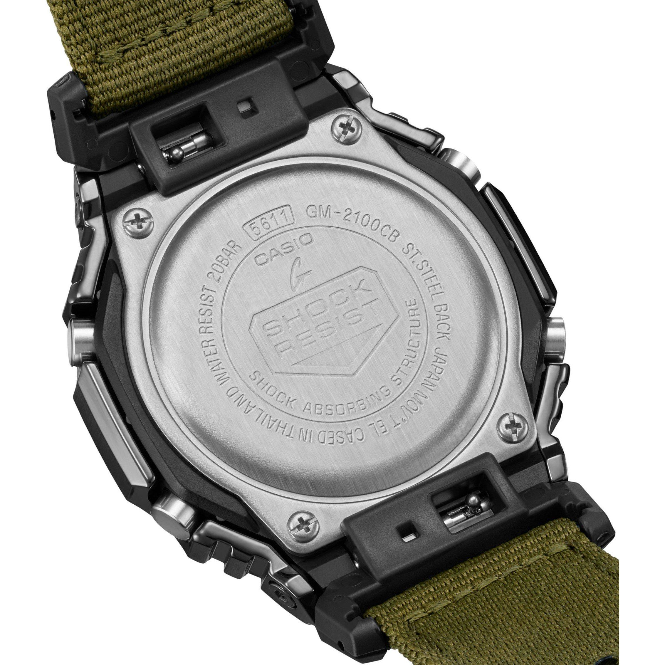 Silver/Khaki - G Shock - G-Shock GM-2100CB-1AER - 4
