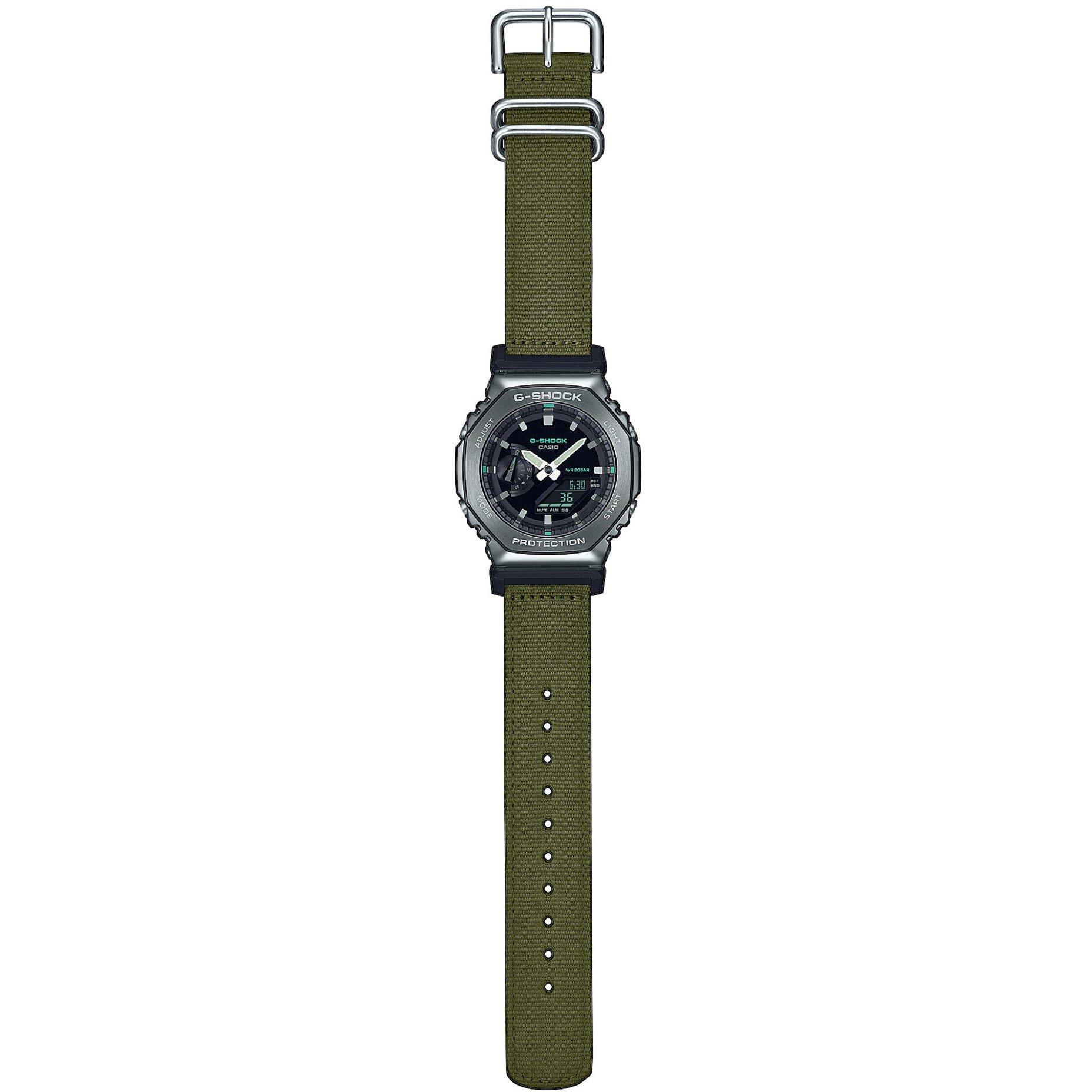 Silver/Khaki - G Shock - G-Shock GM-2100CB-1AER - 5