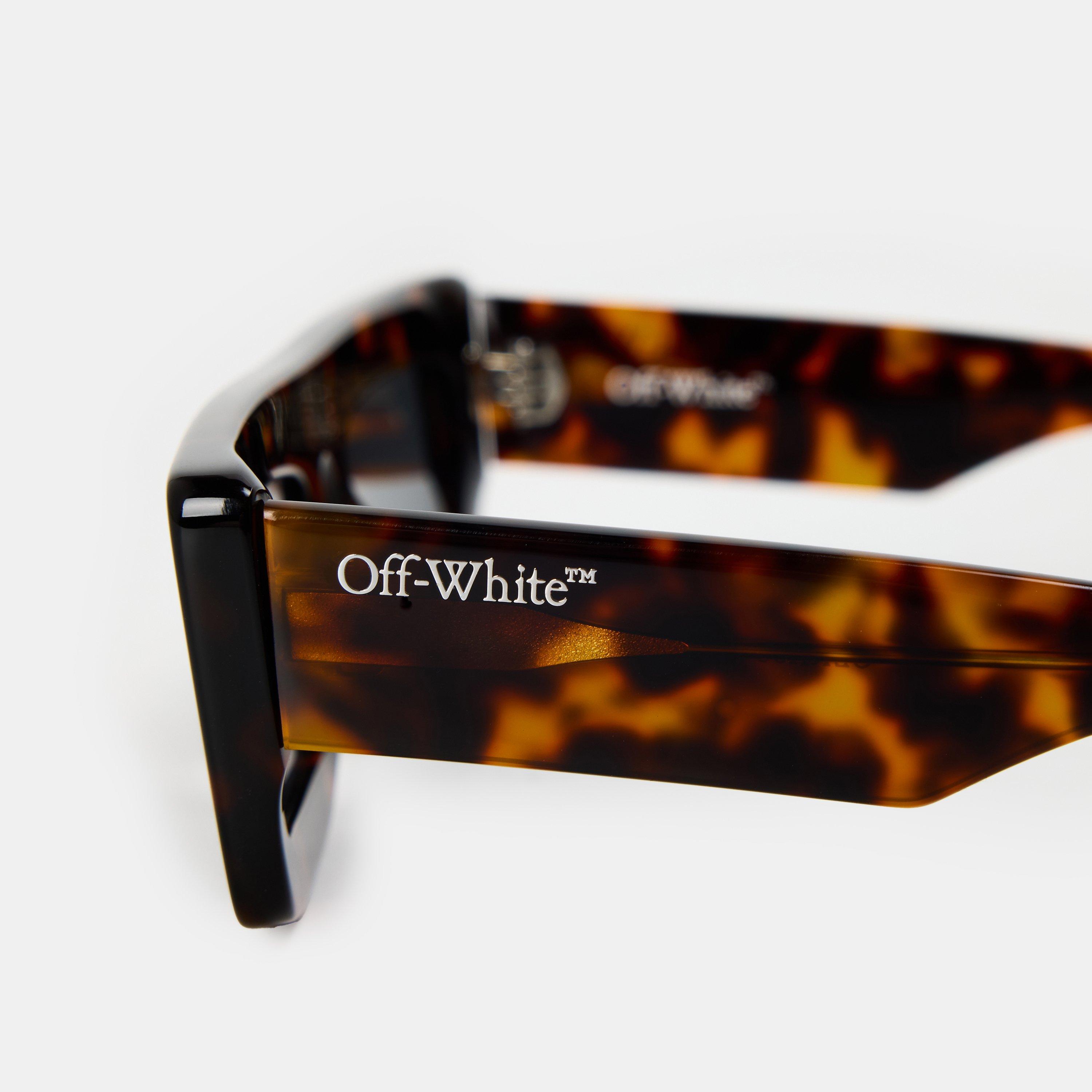 Havana/Grey - Off White - UV Protection Square Sunglasses - 3