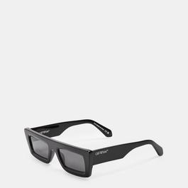 Off White Unisex Square Sunglasses, Square Design